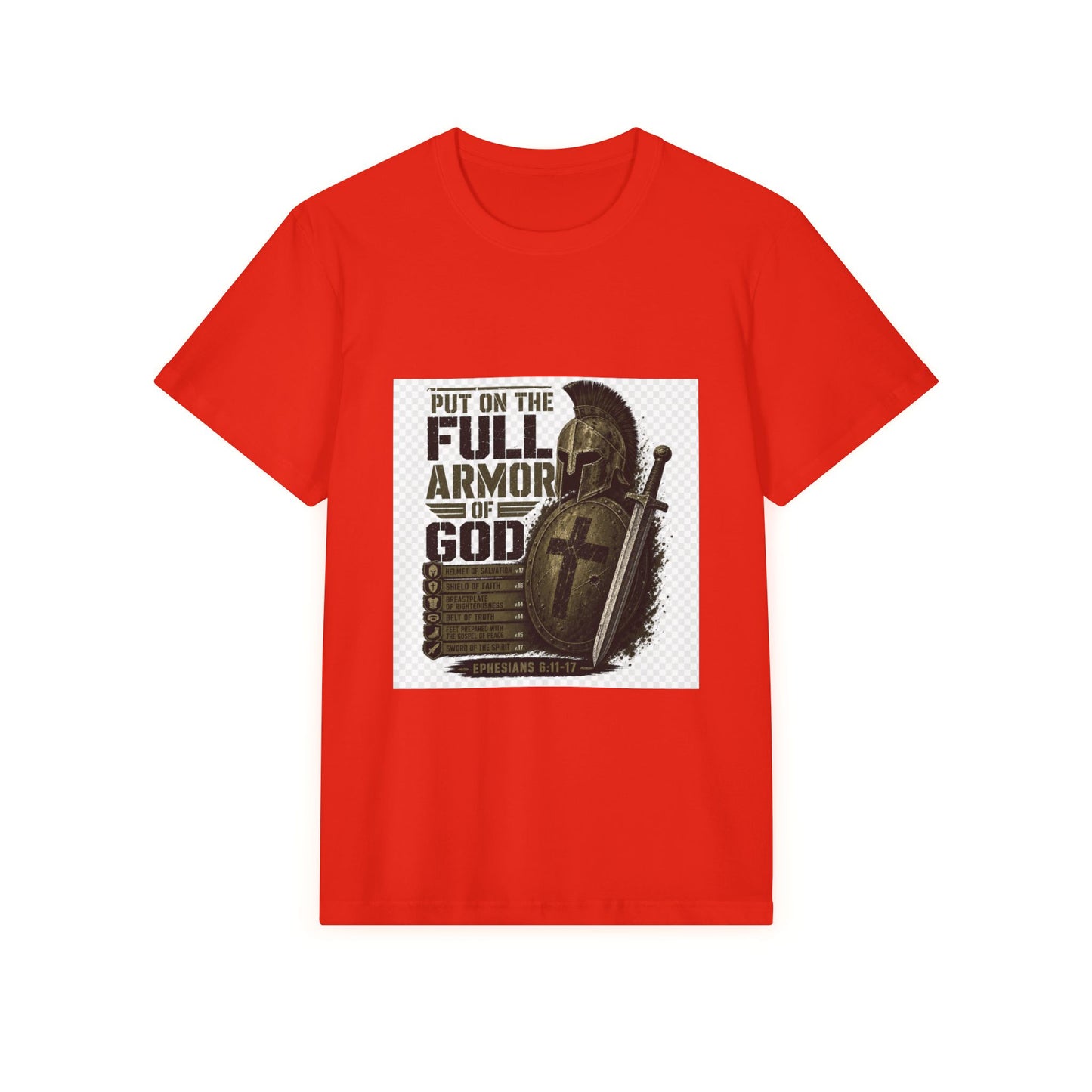Men's Full Armor T-Shirt — Distressed Military Stencil