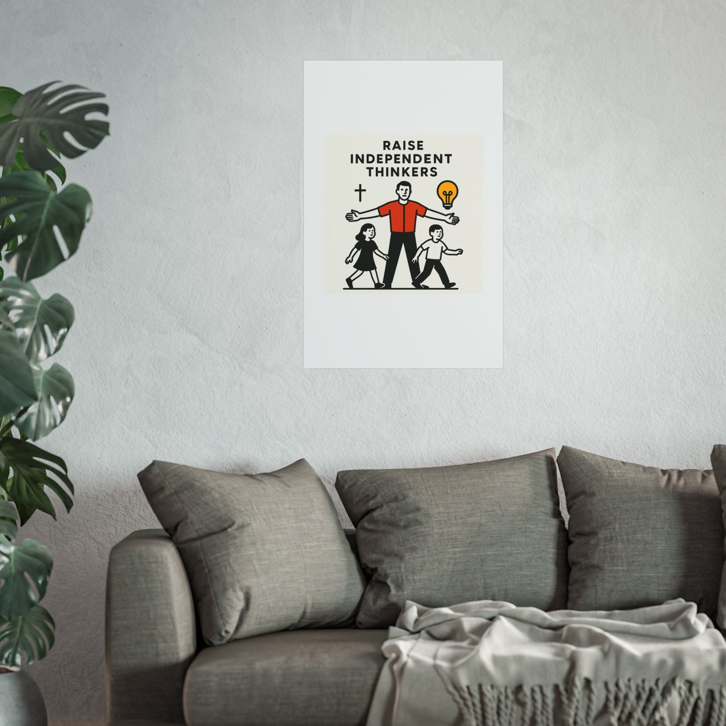 Empowering Homeschool Dads - Modern Minimalist Fine Art Poster