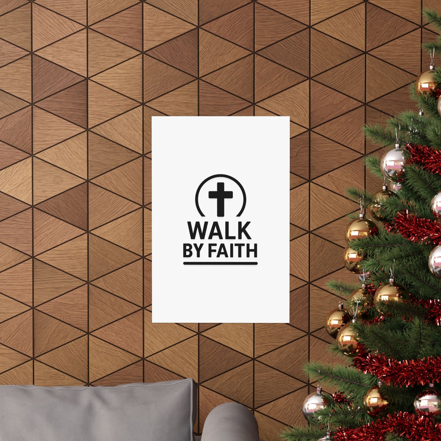 Modern Inspirational Scripture Matte Vertical Poster