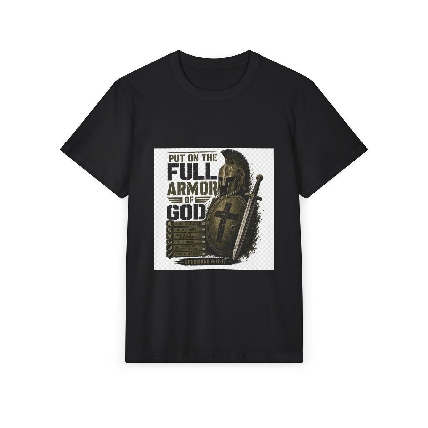 Men's Full Armor T-Shirt — Distressed Military Stencil