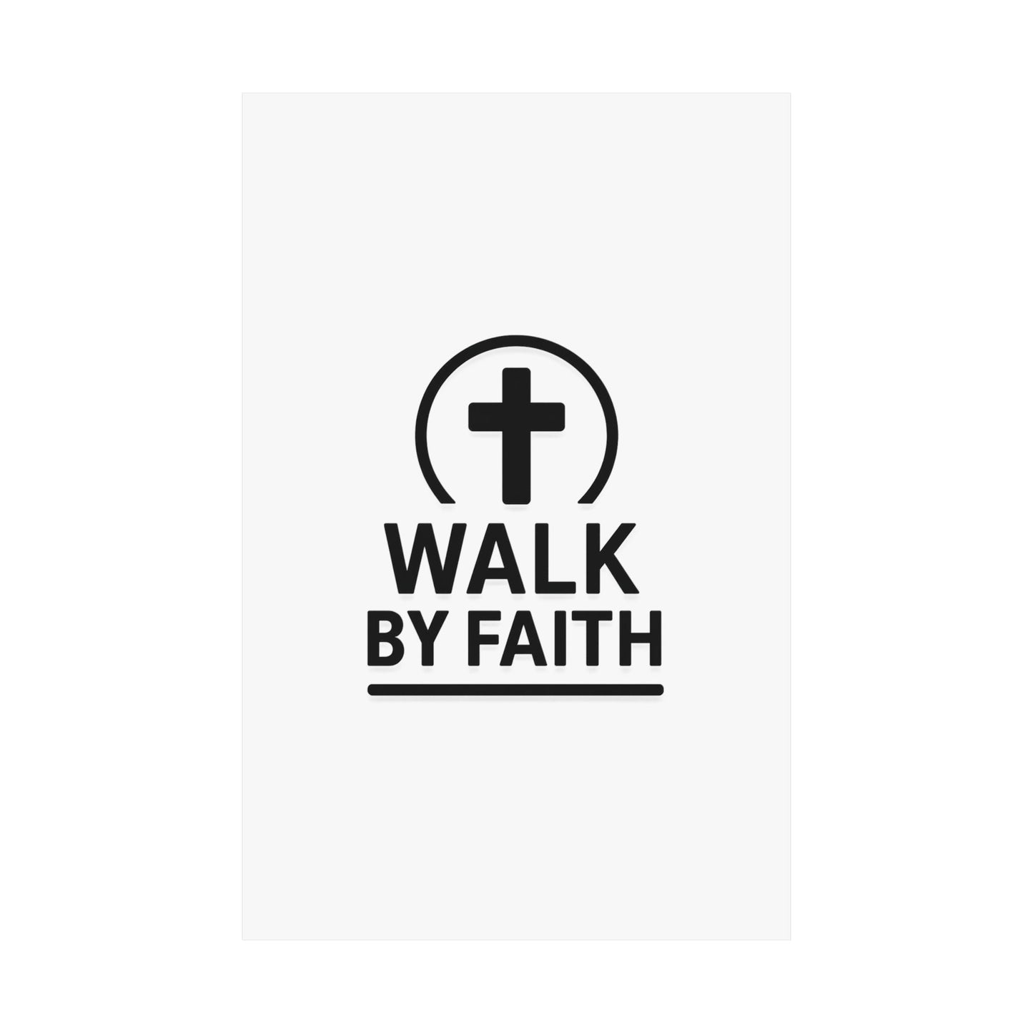 Modern Inspirational Scripture Matte Vertical Poster