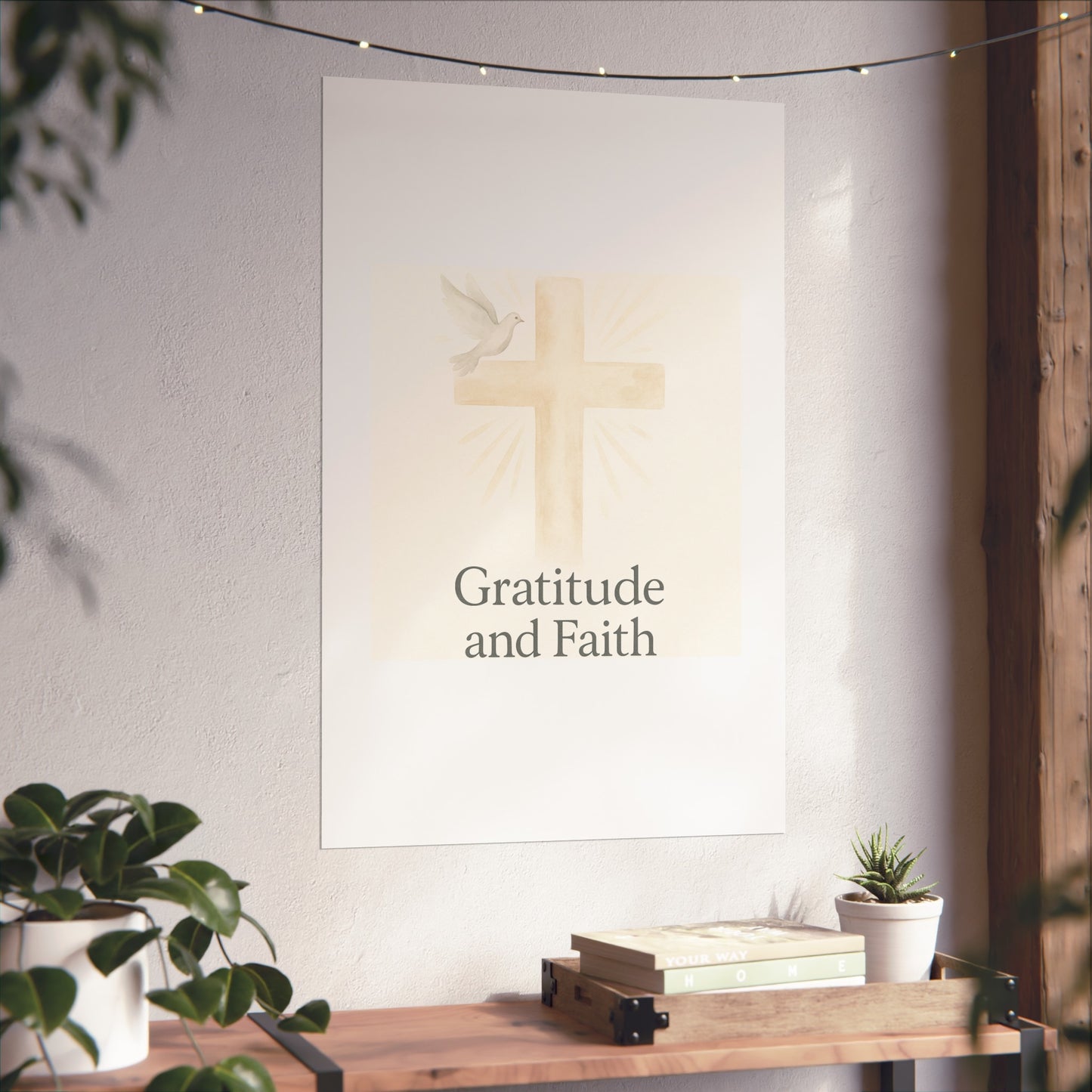 Grateful Hearts – Minimalist Watercolor Fine Art Poster