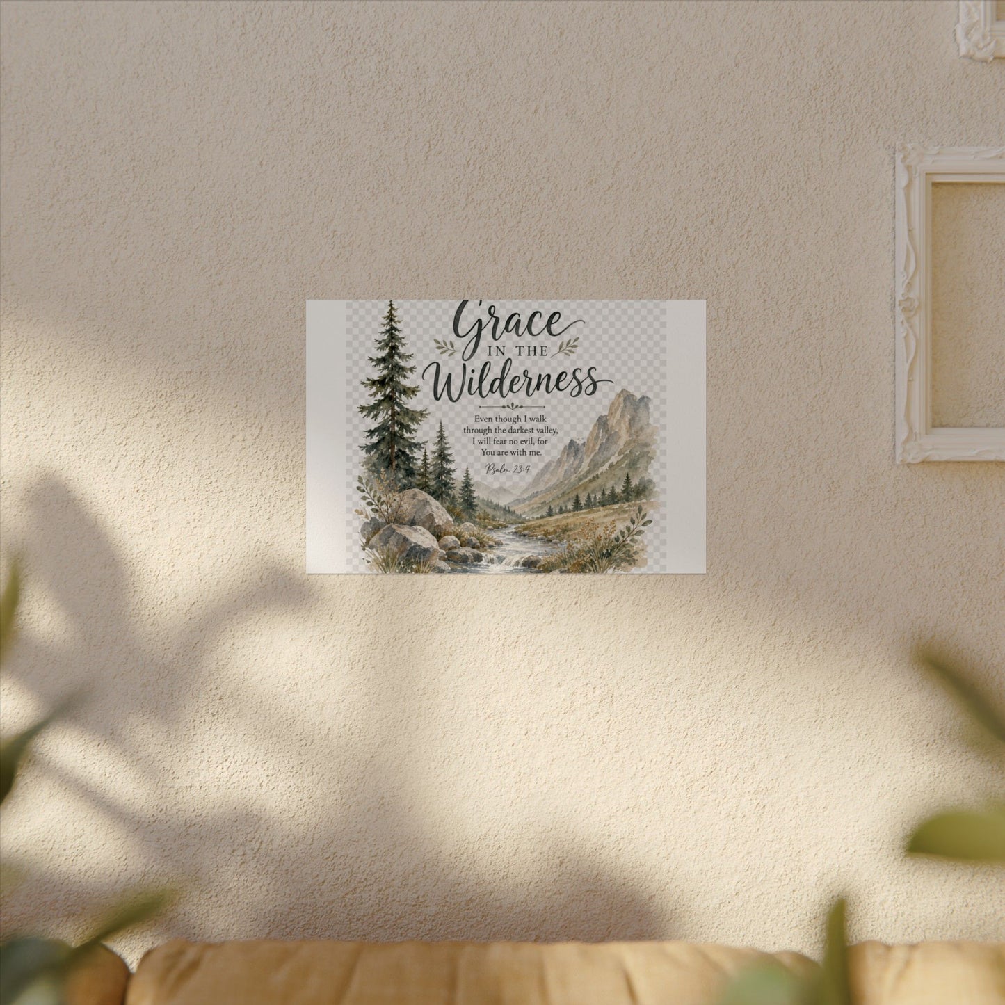 Grace in the Wilderness — Psalm-Inspired Watercolor Printable (8x10, 11x14)