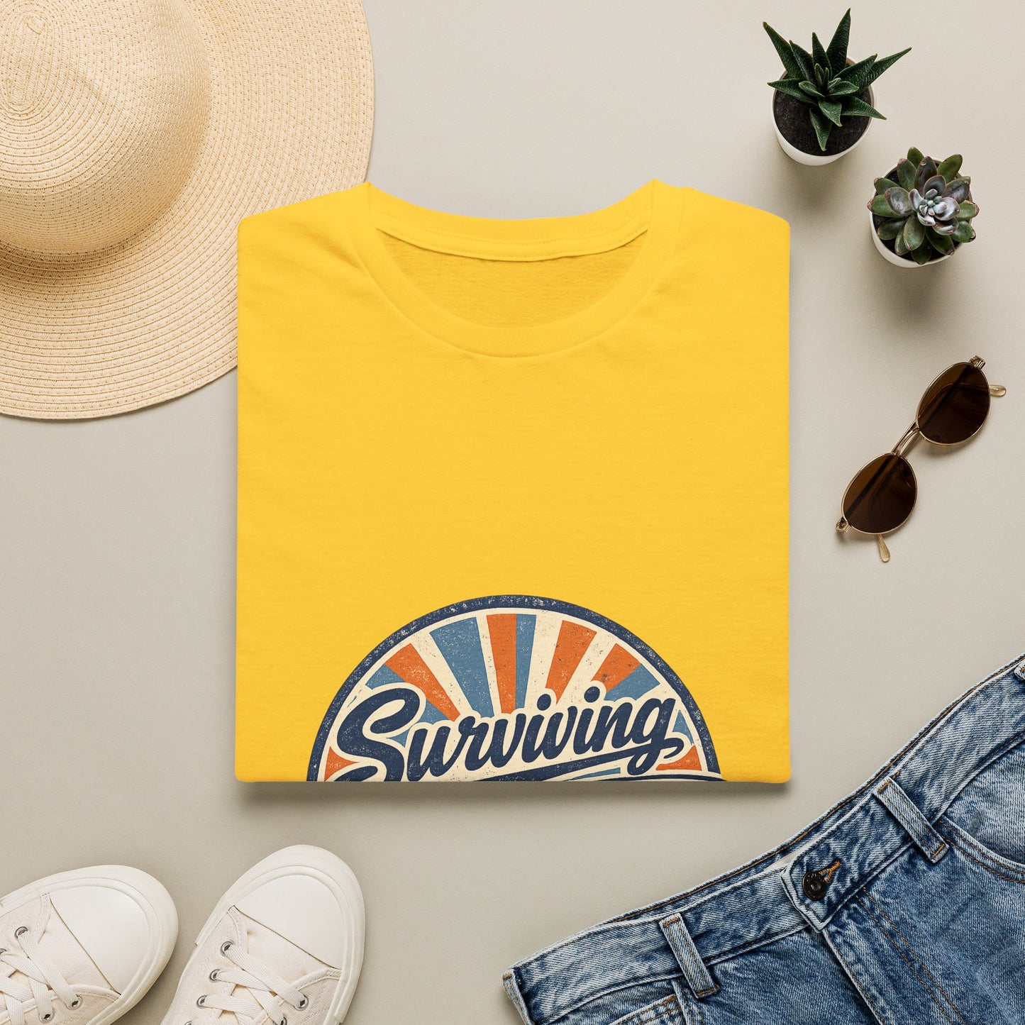 Homeschool Dad “Surviving Lesson Plans” Badge Tee — Father's Day Gift