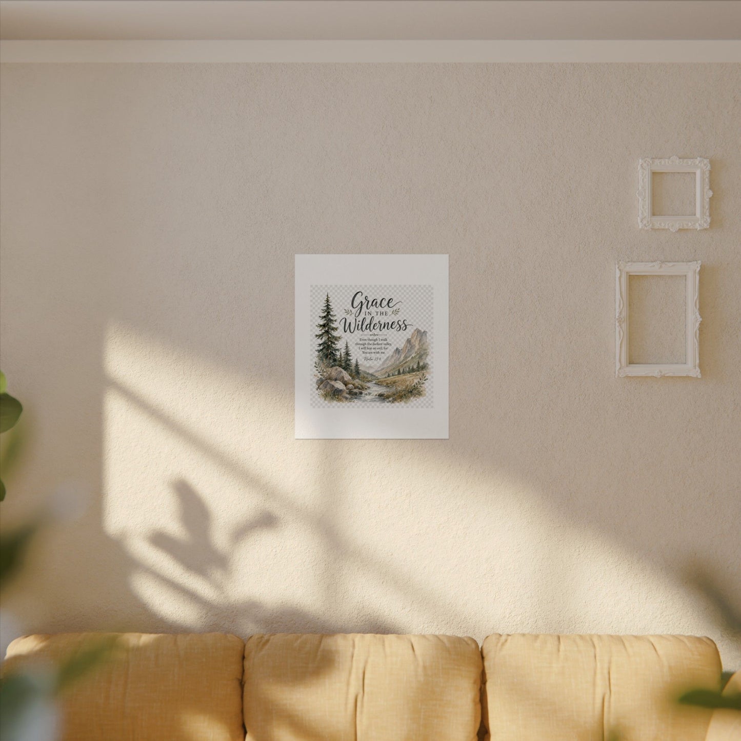 Grace in the Wilderness — Psalm-Inspired Watercolor Printable (8x10, 11x14)