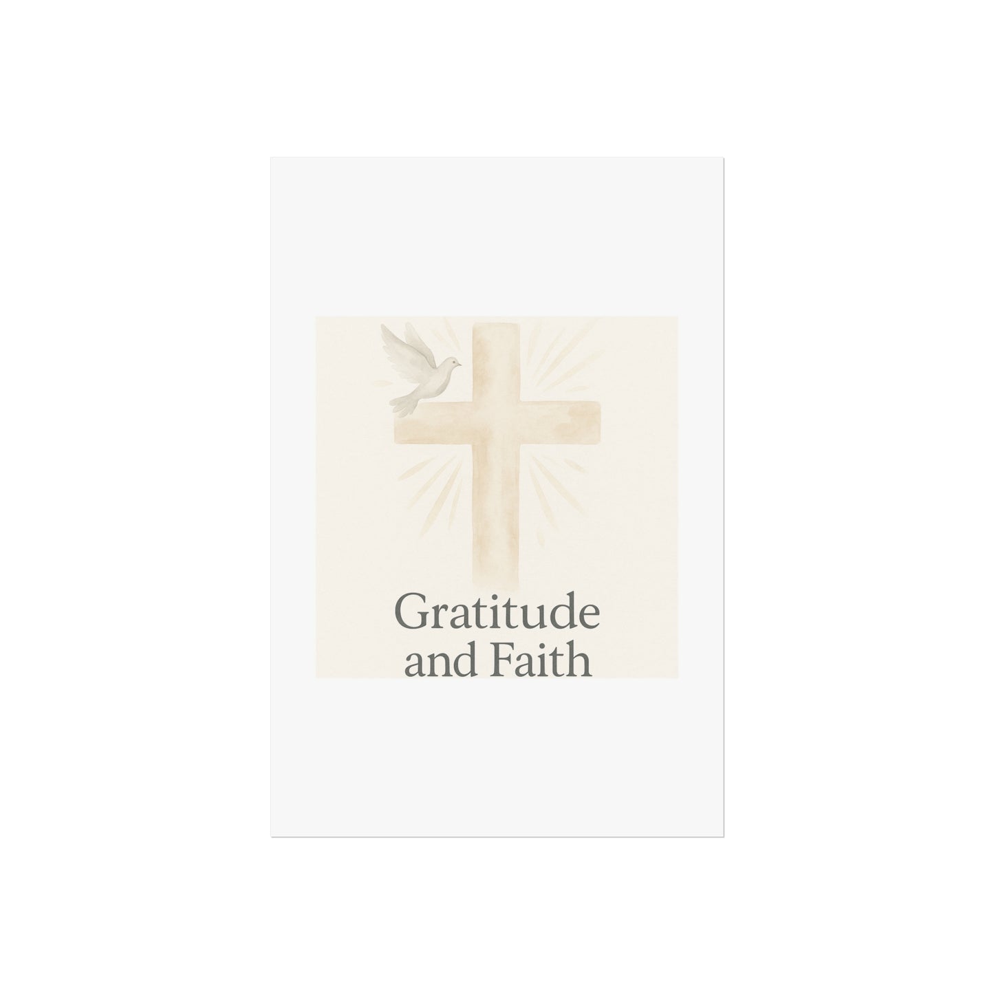 Grateful Hearts – Minimalist Watercolor Fine Art Poster
