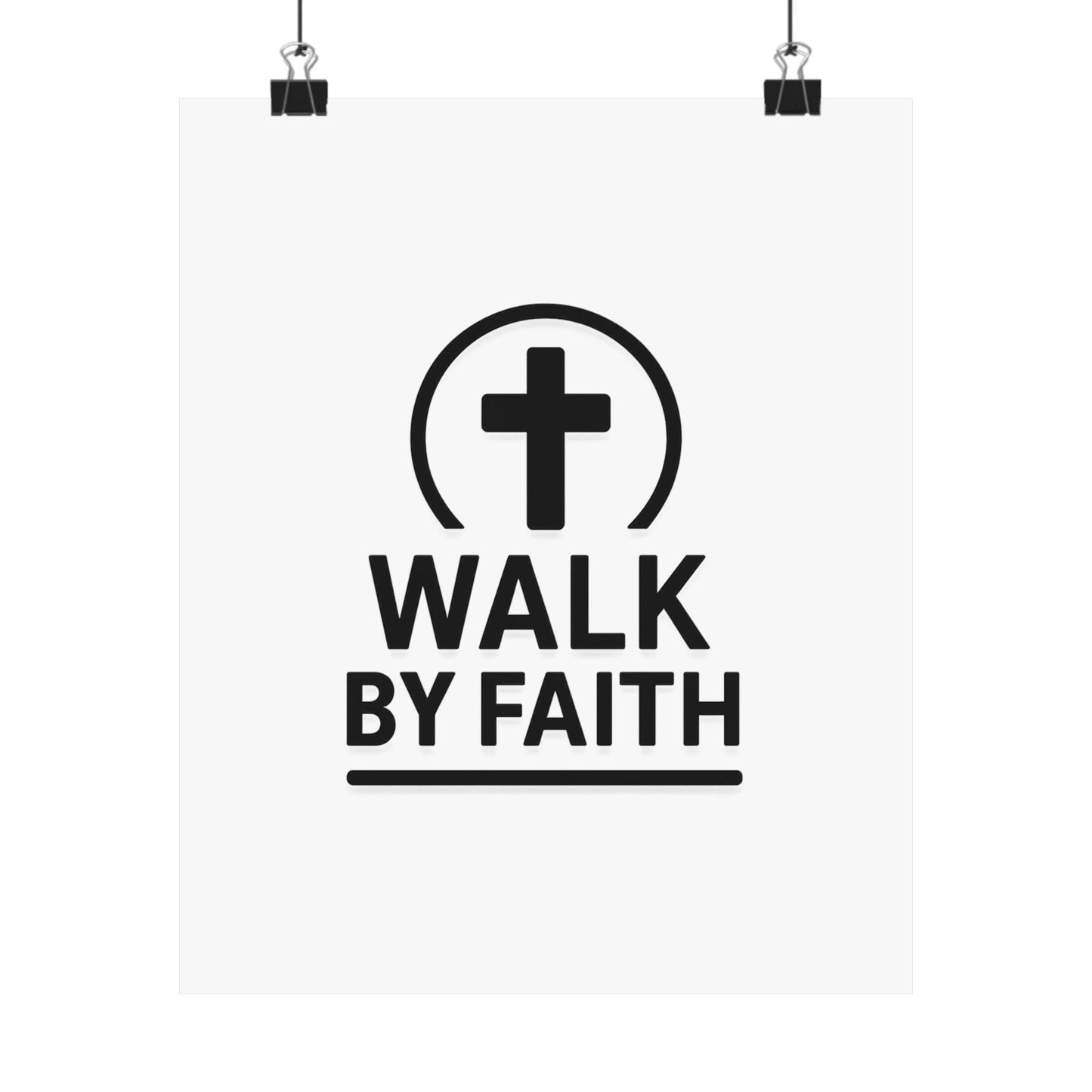 Modern Inspirational Scripture Matte Vertical Poster