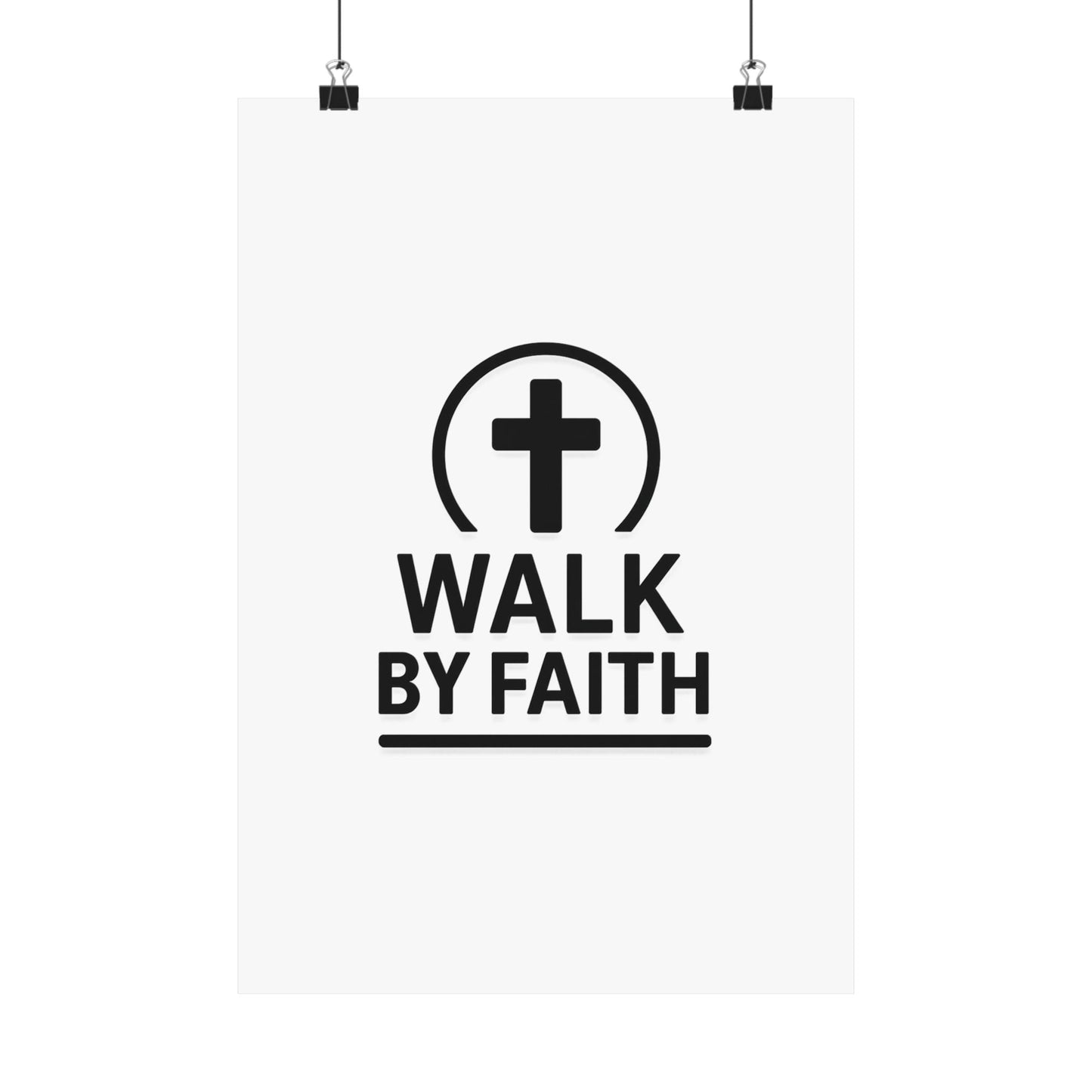Modern Inspirational Scripture Matte Vertical Poster