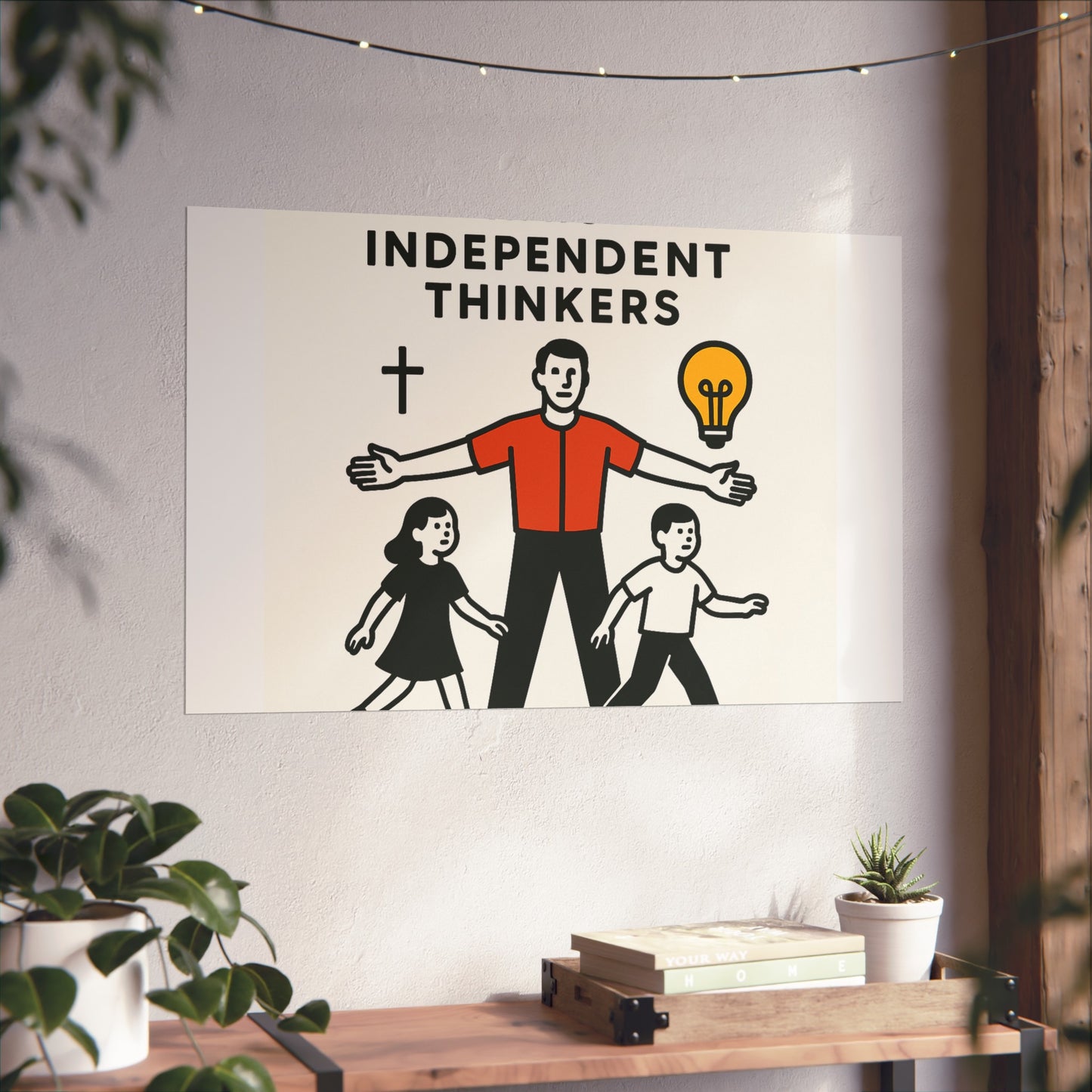 Empowering Homeschool Dads - Modern Minimalist Fine Art Poster