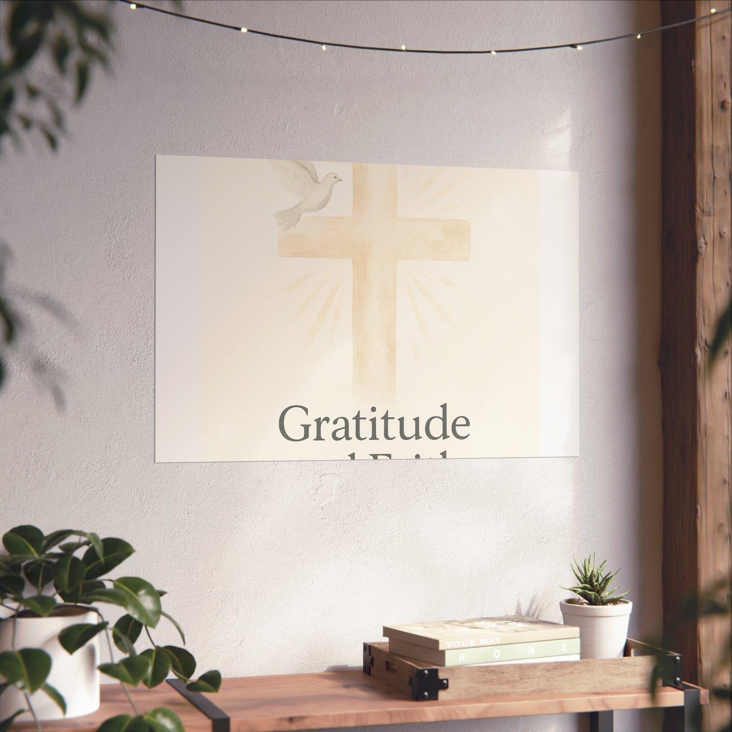 Grateful Hearts – Minimalist Watercolor Fine Art Poster