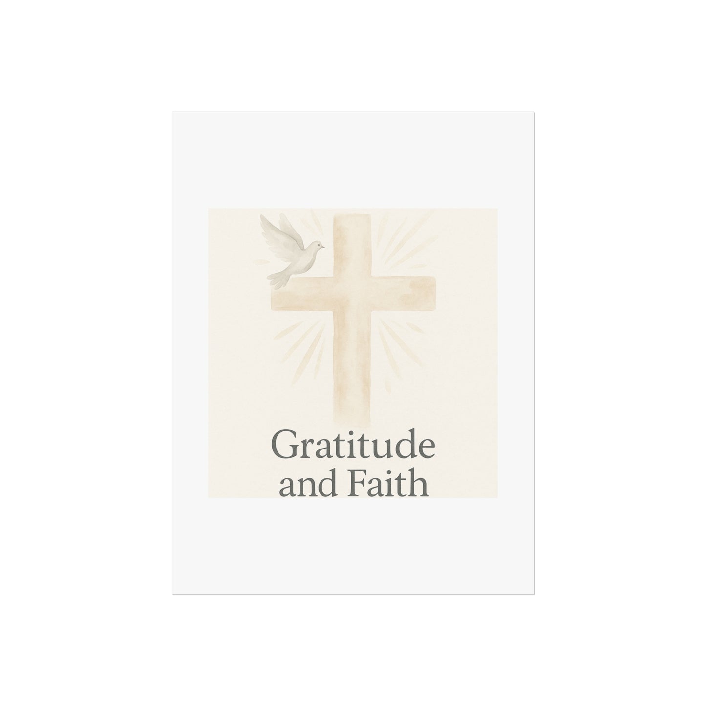 Grateful Hearts – Minimalist Watercolor Fine Art Poster