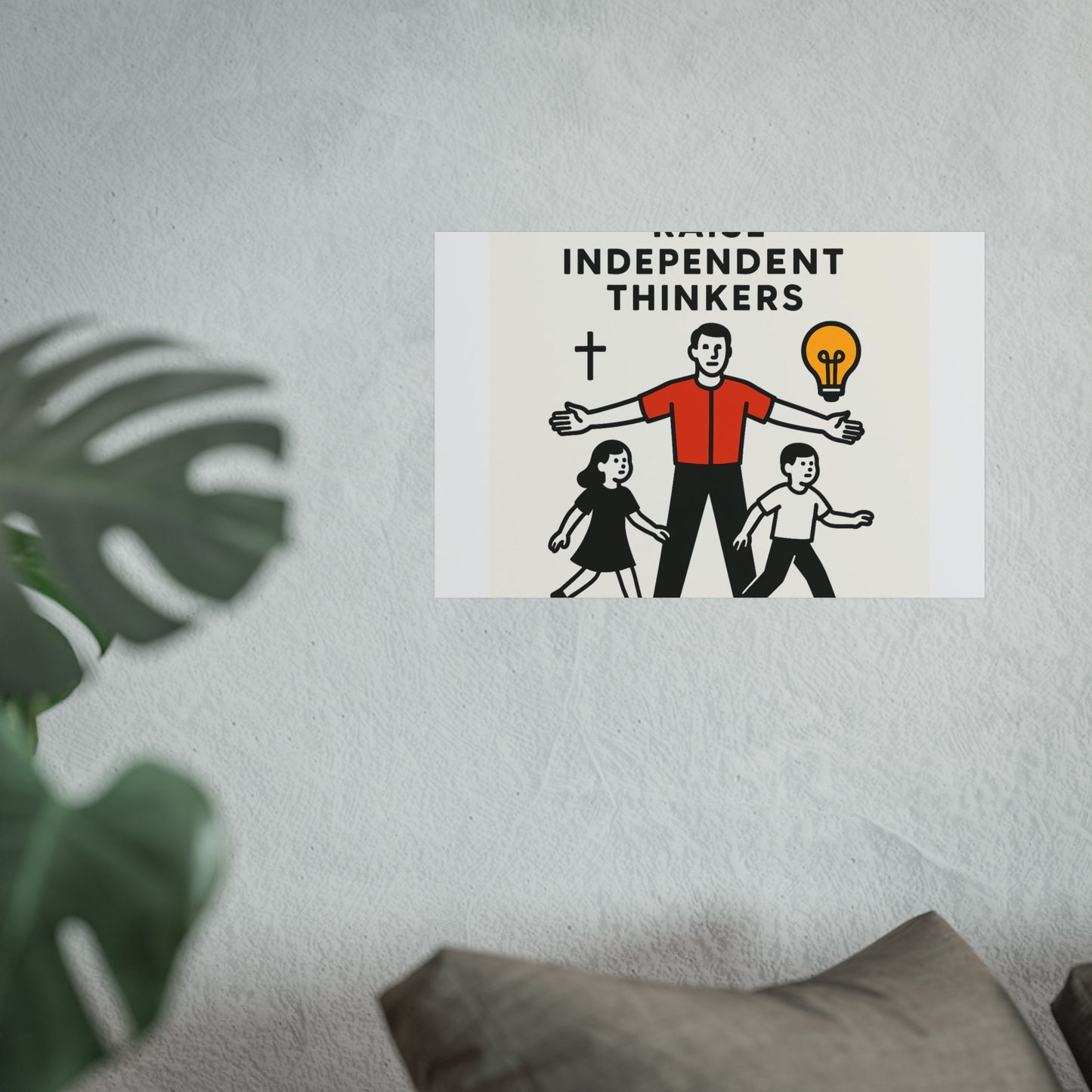 Empowering Homeschool Dads - Modern Minimalist Fine Art Poster