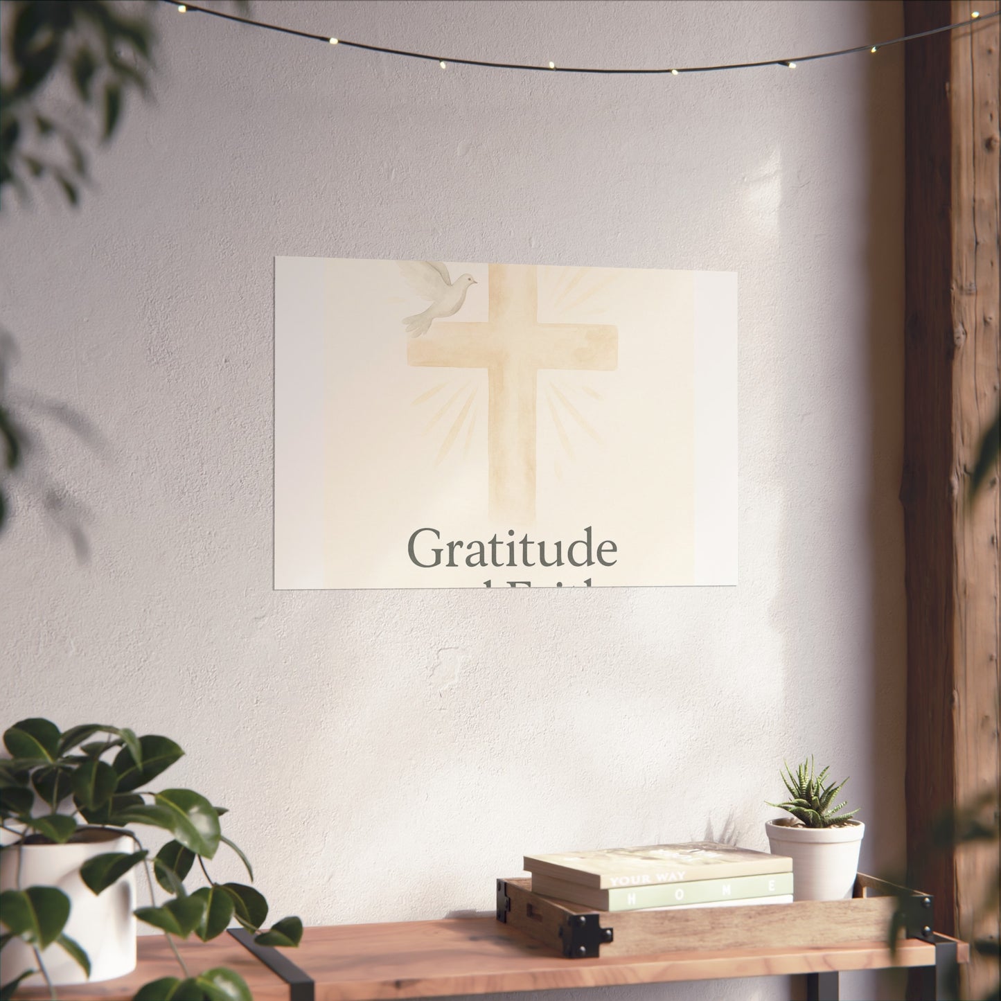 Grateful Hearts – Minimalist Watercolor Fine Art Poster