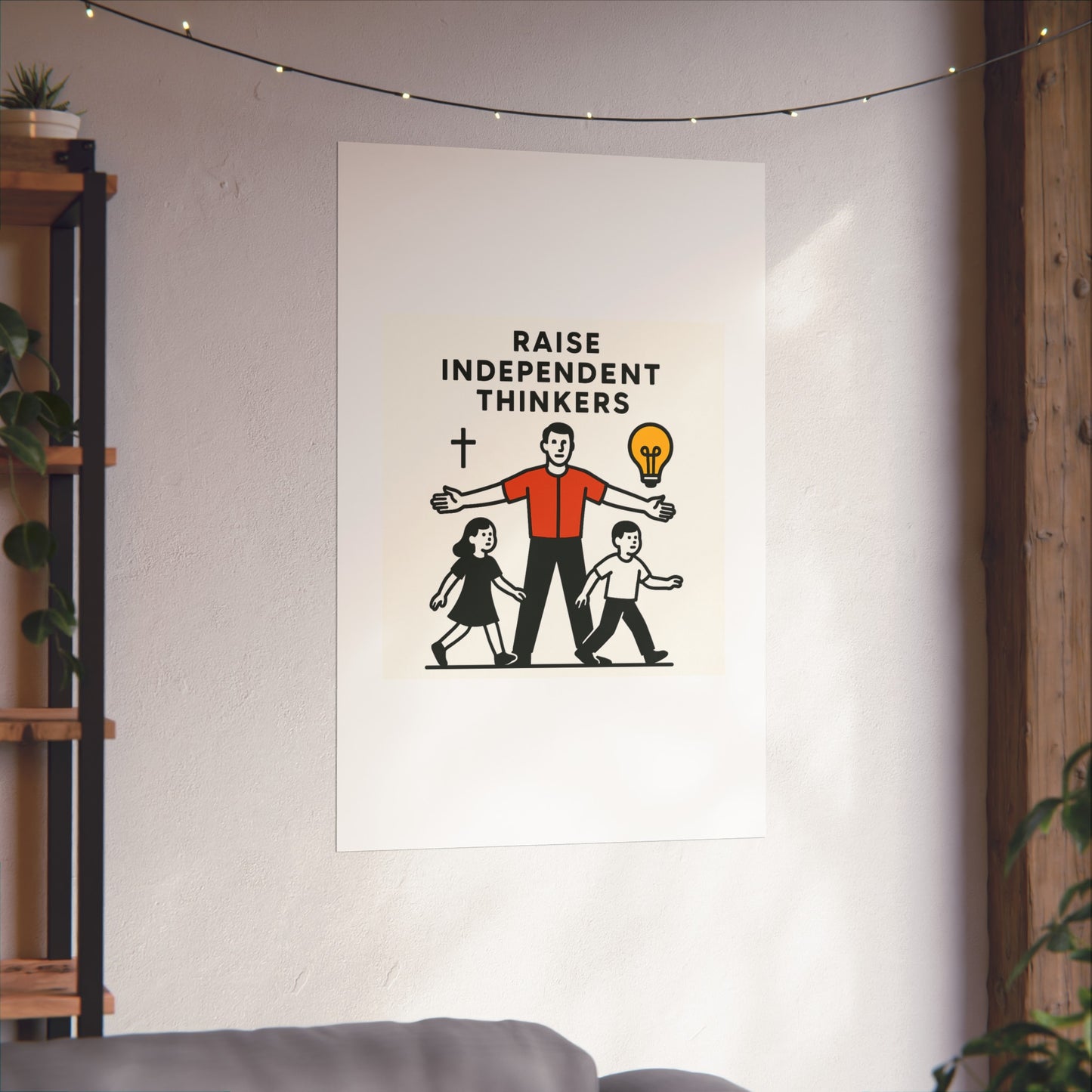 Empowering Homeschool Dads - Modern Minimalist Fine Art Poster