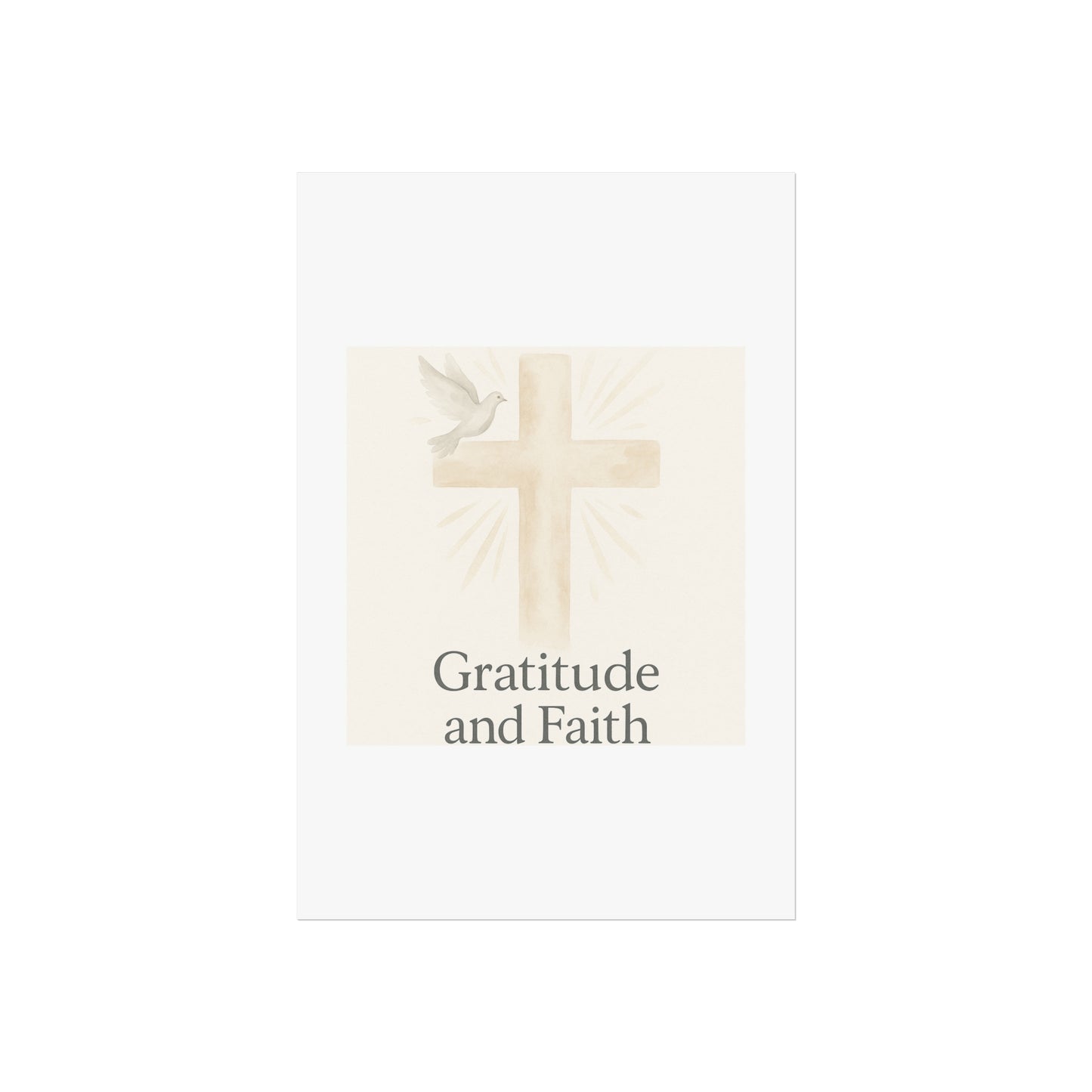 Grateful Hearts – Minimalist Watercolor Fine Art Poster