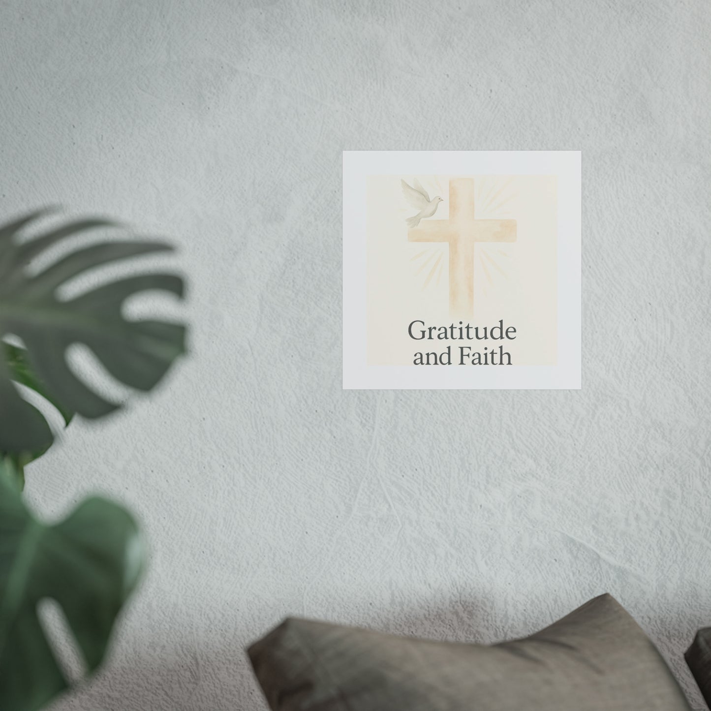 Grateful Hearts – Minimalist Watercolor Fine Art Poster