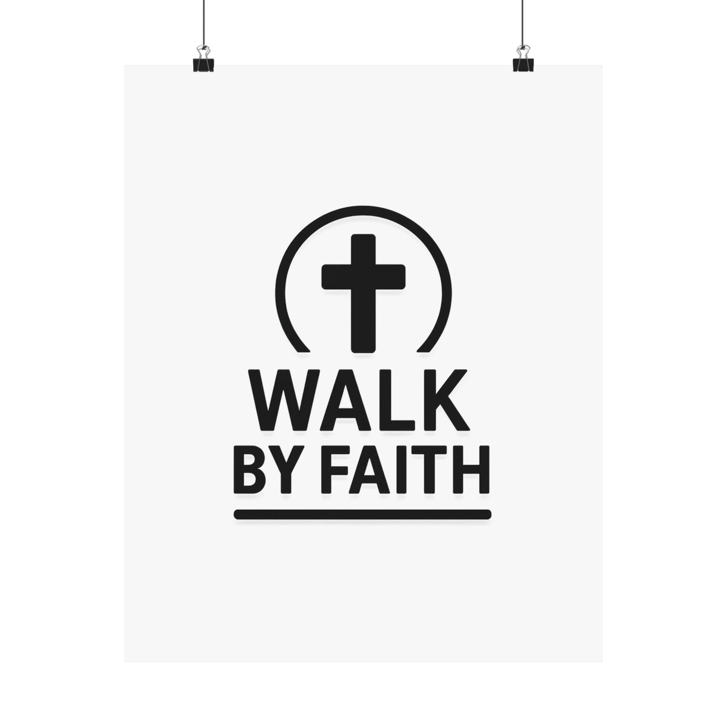 Modern Inspirational Scripture Matte Vertical Poster