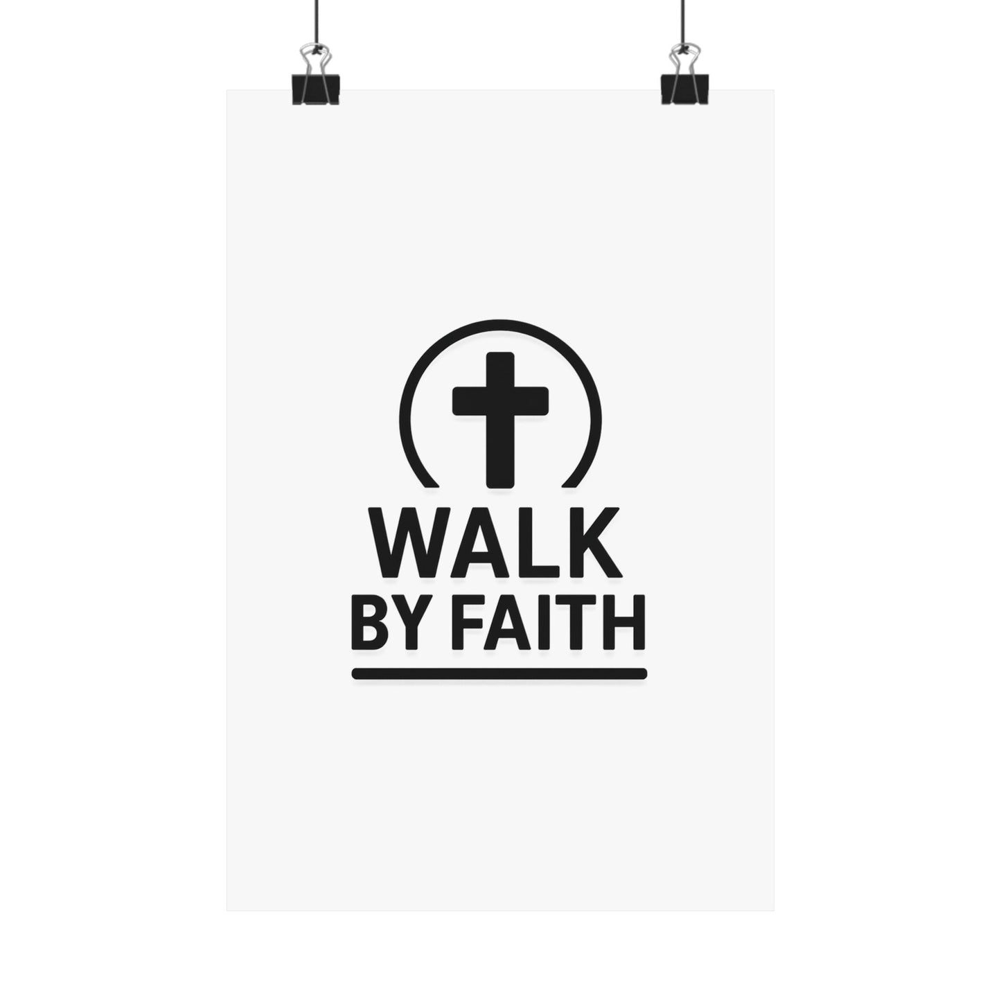 Modern Inspirational Scripture Matte Vertical Poster