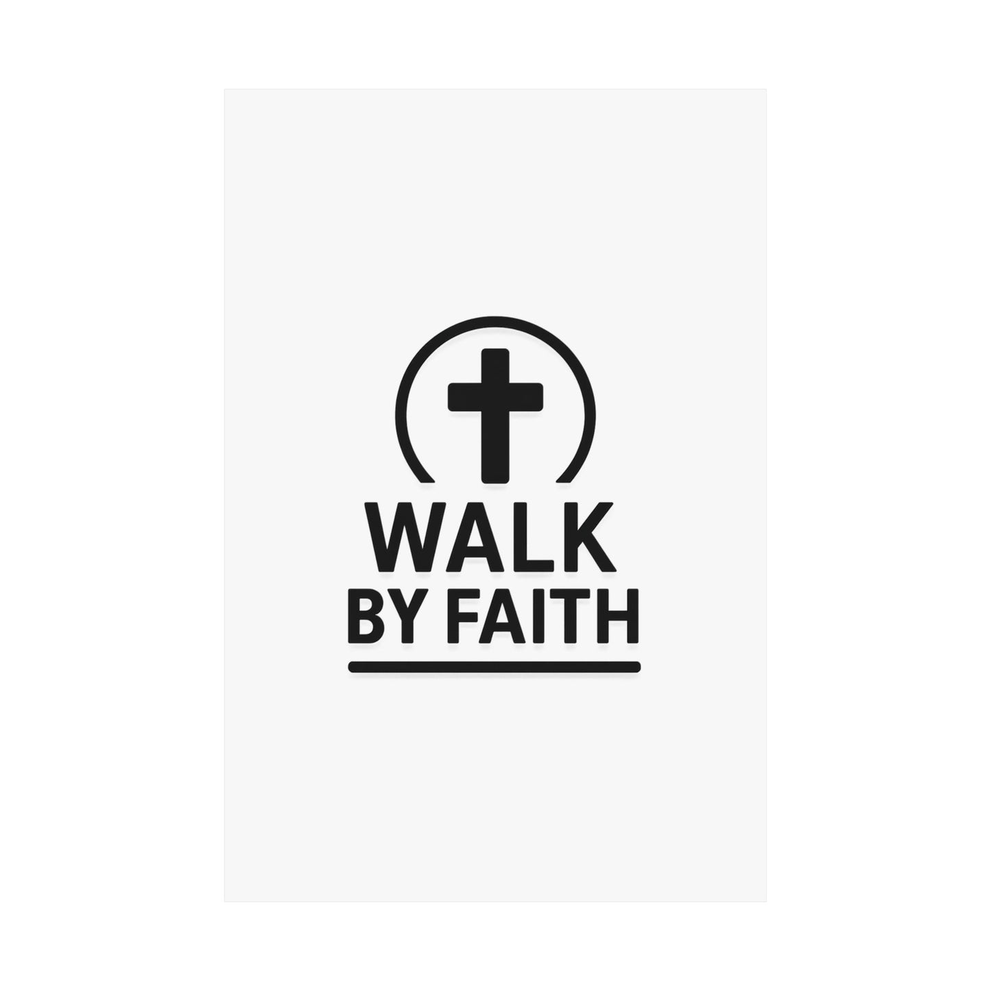 Modern Inspirational Scripture Matte Vertical Poster