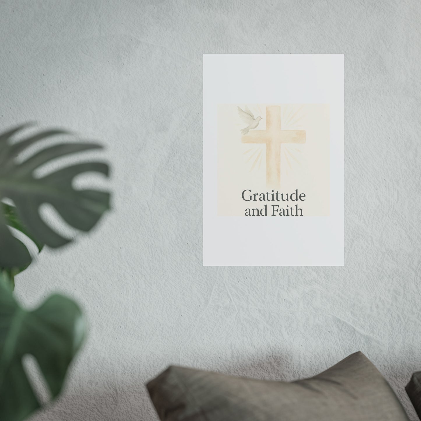 Grateful Hearts – Minimalist Watercolor Fine Art Poster