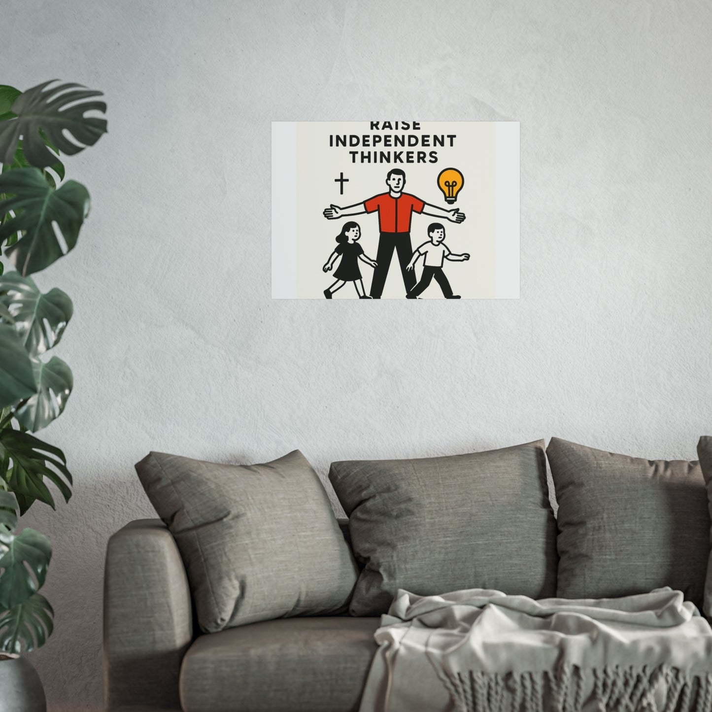 Empowering Homeschool Dads - Modern Minimalist Fine Art Poster