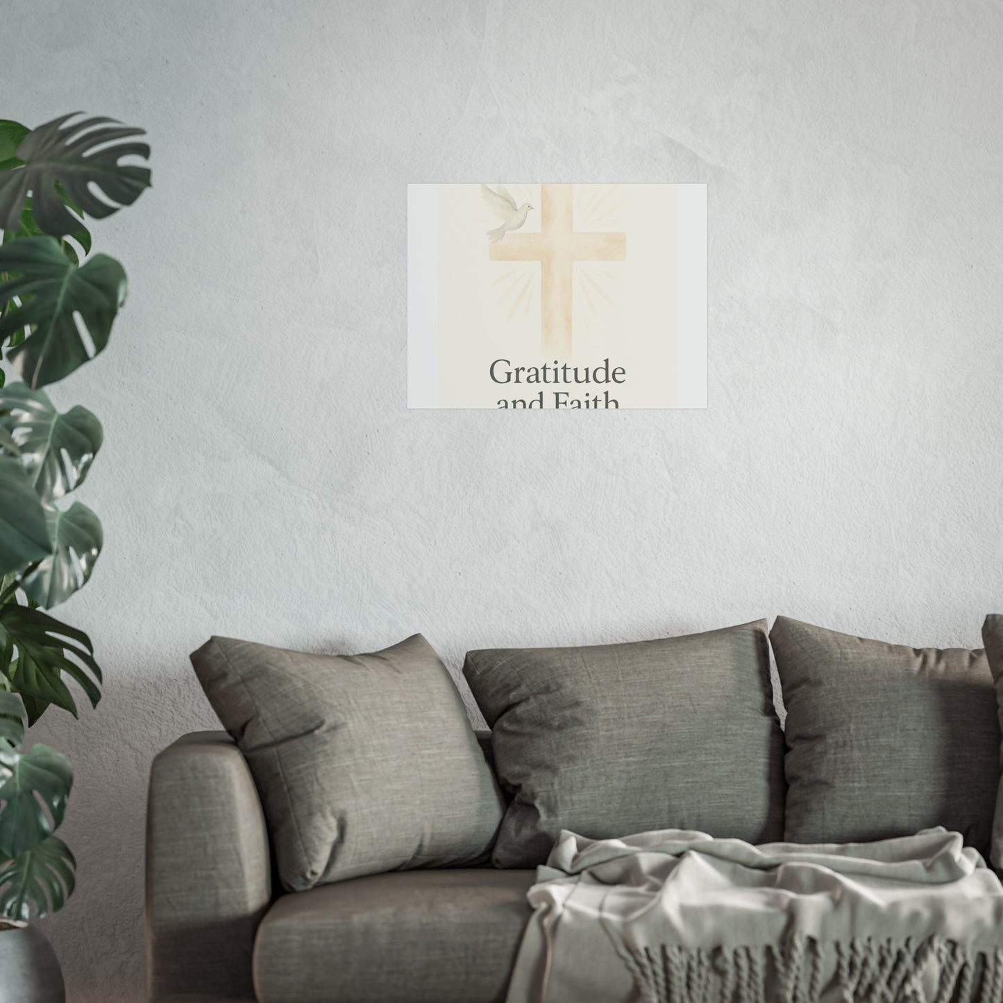 Grateful Hearts – Minimalist Watercolor Fine Art Poster