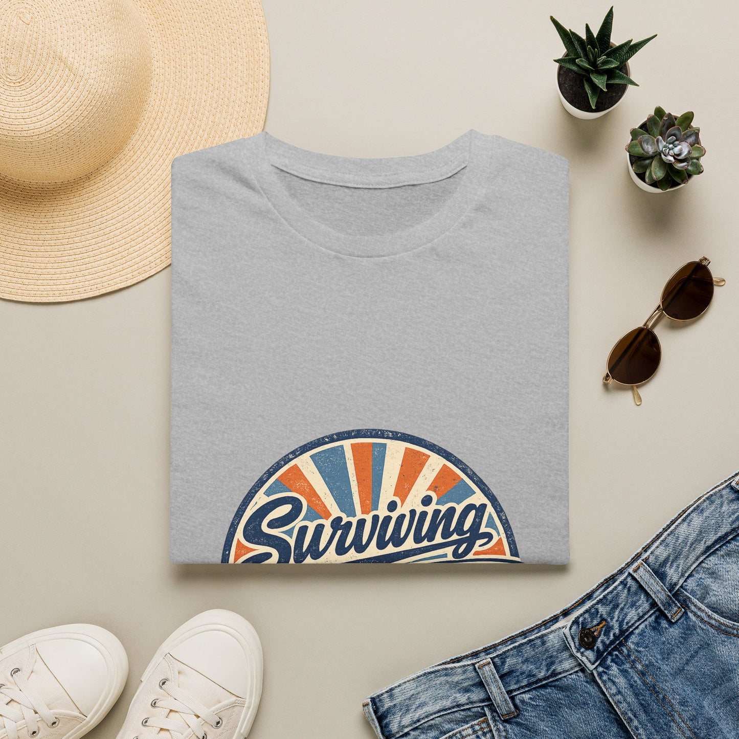 Homeschool Dad “Surviving Lesson Plans” Badge Tee — Father's Day Gift