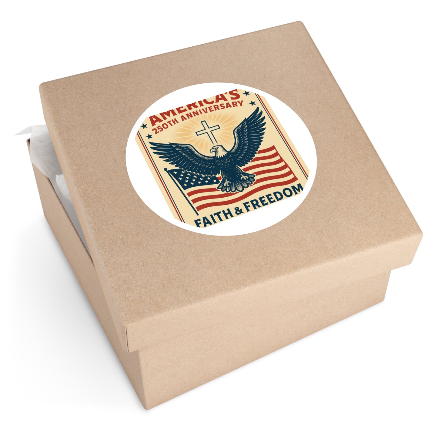 America's 250th Anniversary Inspirational Greeting Card – Faith & Freedom