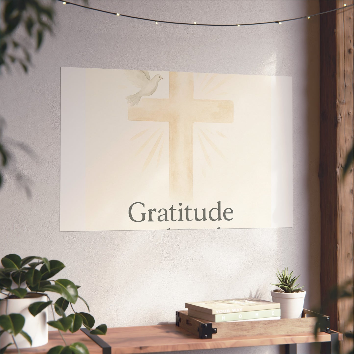 Grateful Hearts – Minimalist Watercolor Fine Art Poster