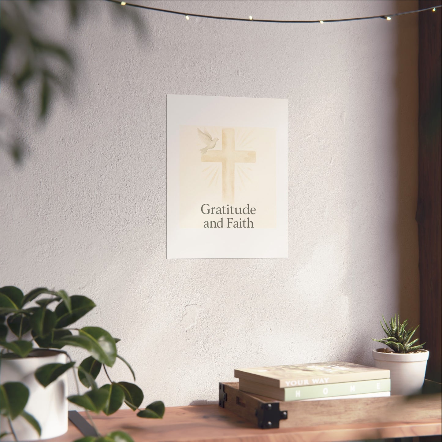 Grateful Hearts – Minimalist Watercolor Fine Art Poster