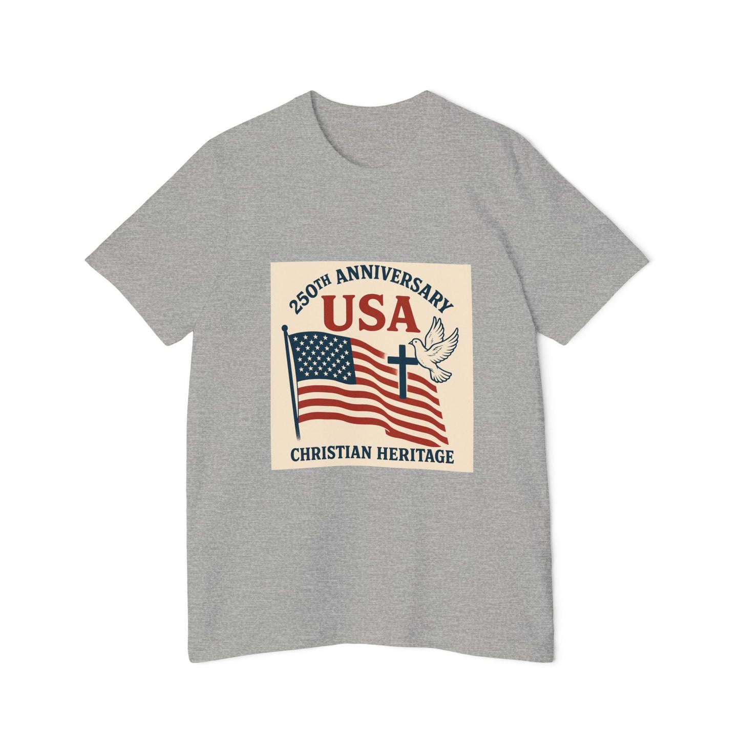 USA 250th Anniversary Vintage Unisex T-Shirt - Christian Heritage Edition