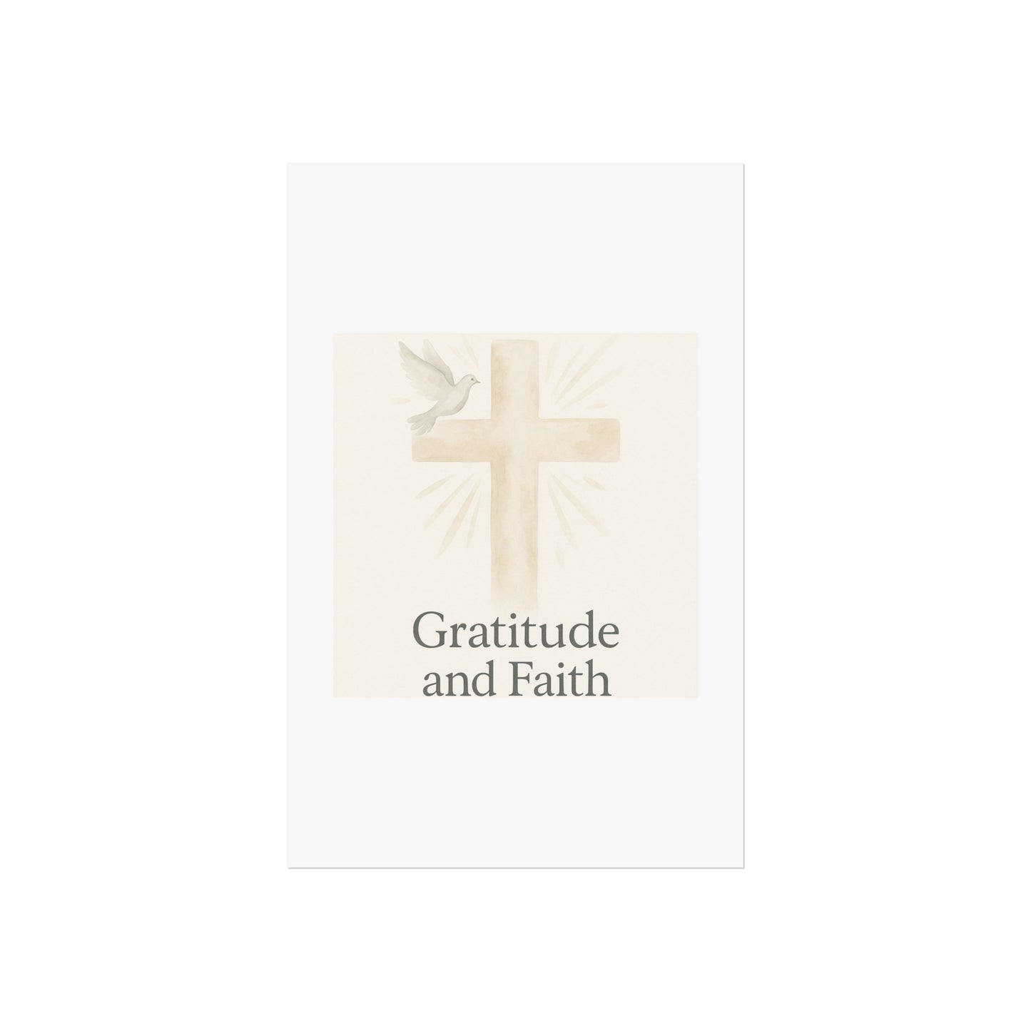 Grateful Hearts – Minimalist Watercolor Fine Art Poster