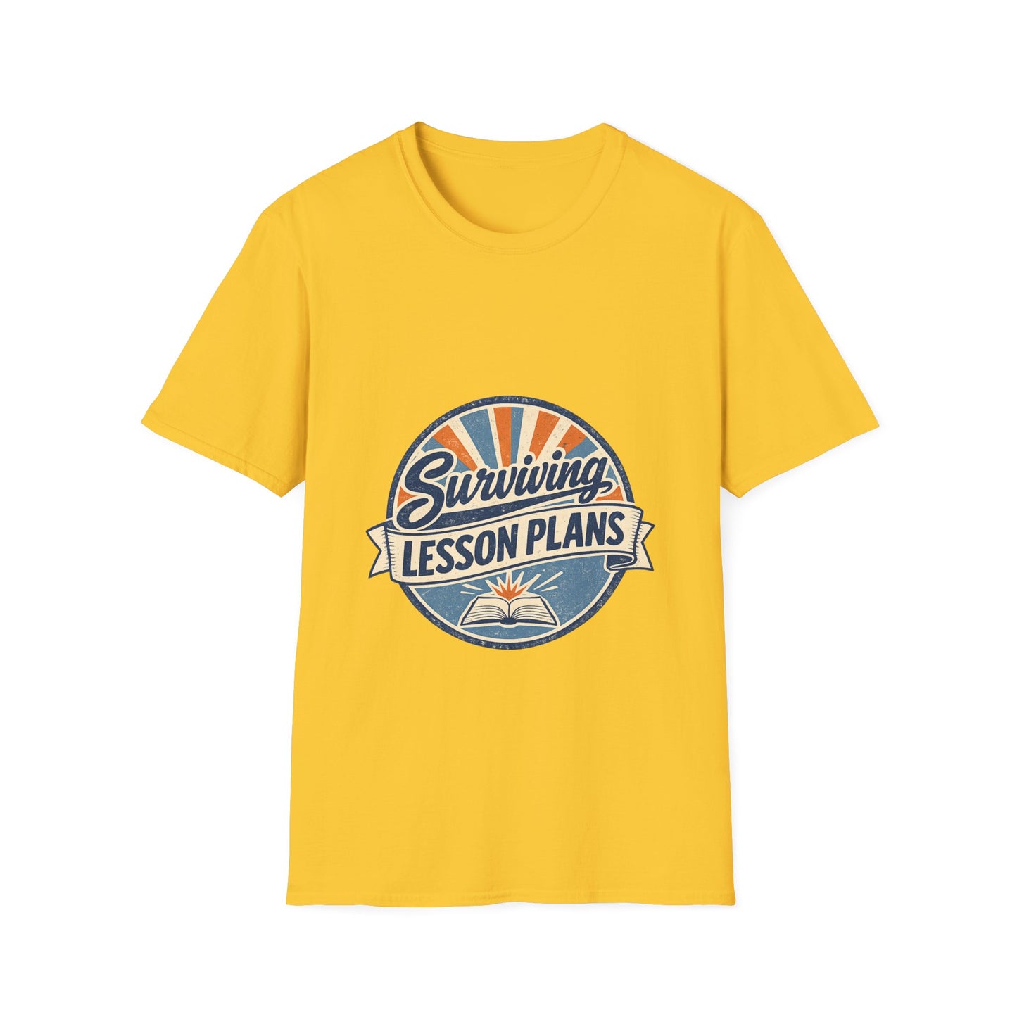 Homeschool Dad “Surviving Lesson Plans” Badge Tee — Father's Day Gift