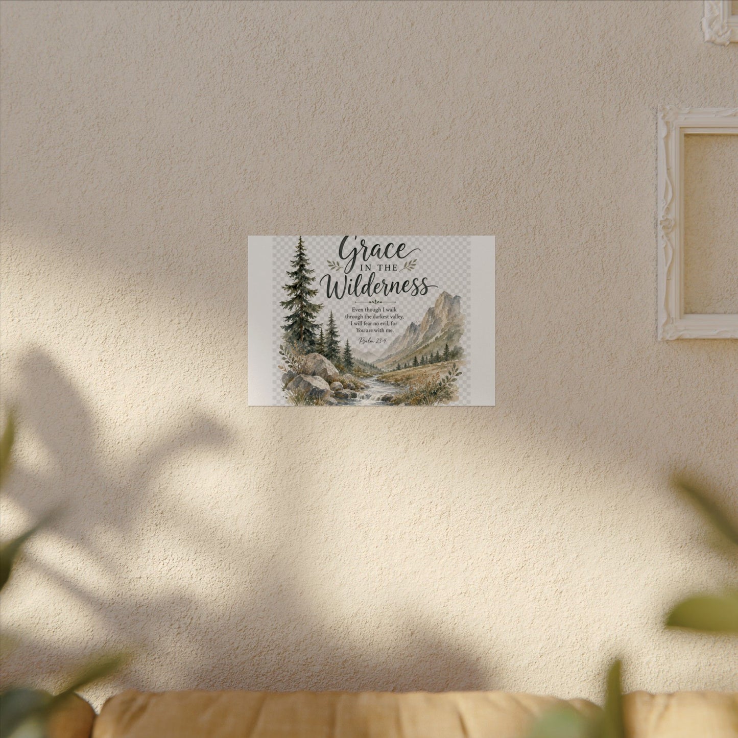 Grace in the Wilderness — Psalm-Inspired Watercolor Printable (8x10, 11x14)