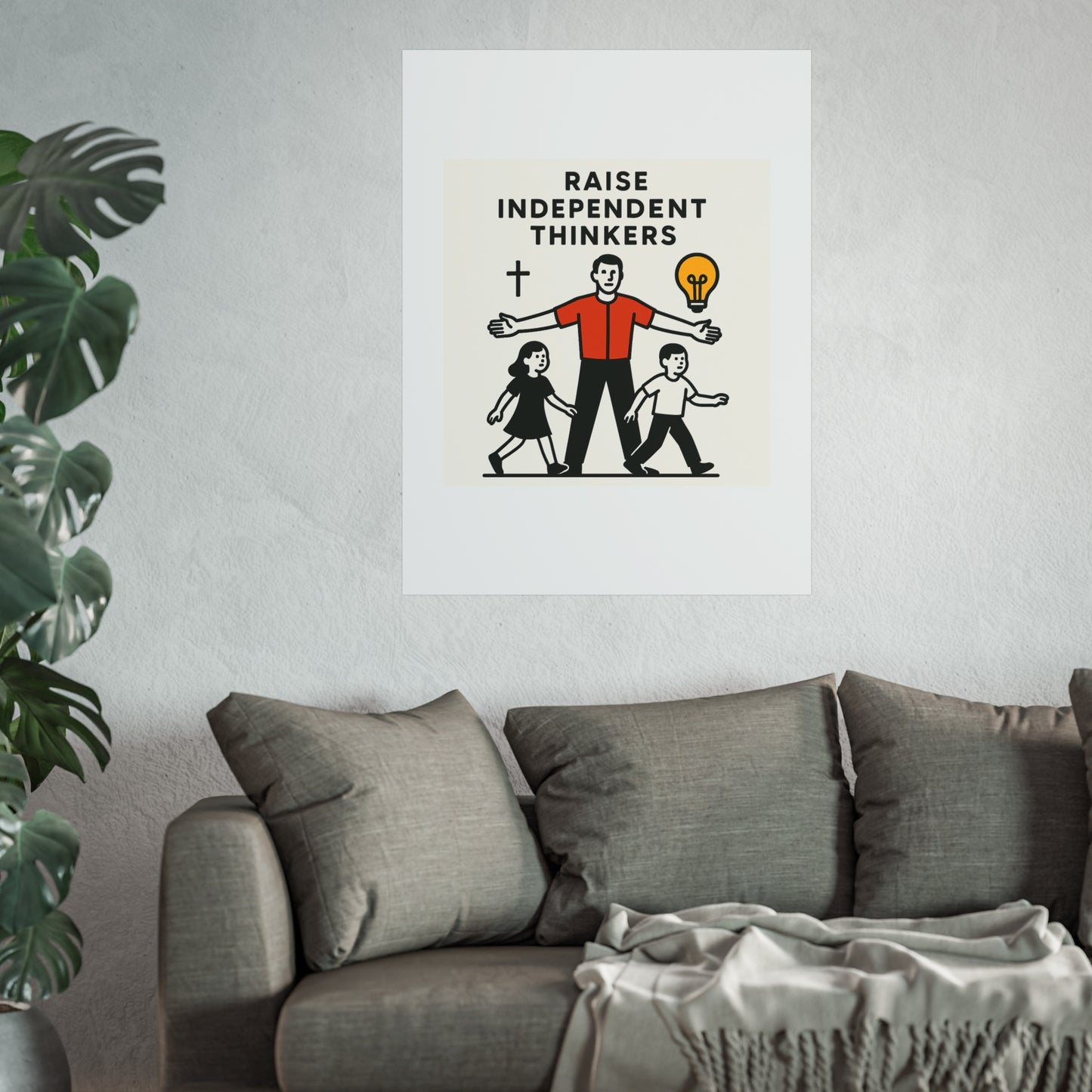 Empowering Homeschool Dads - Modern Minimalist Fine Art Poster