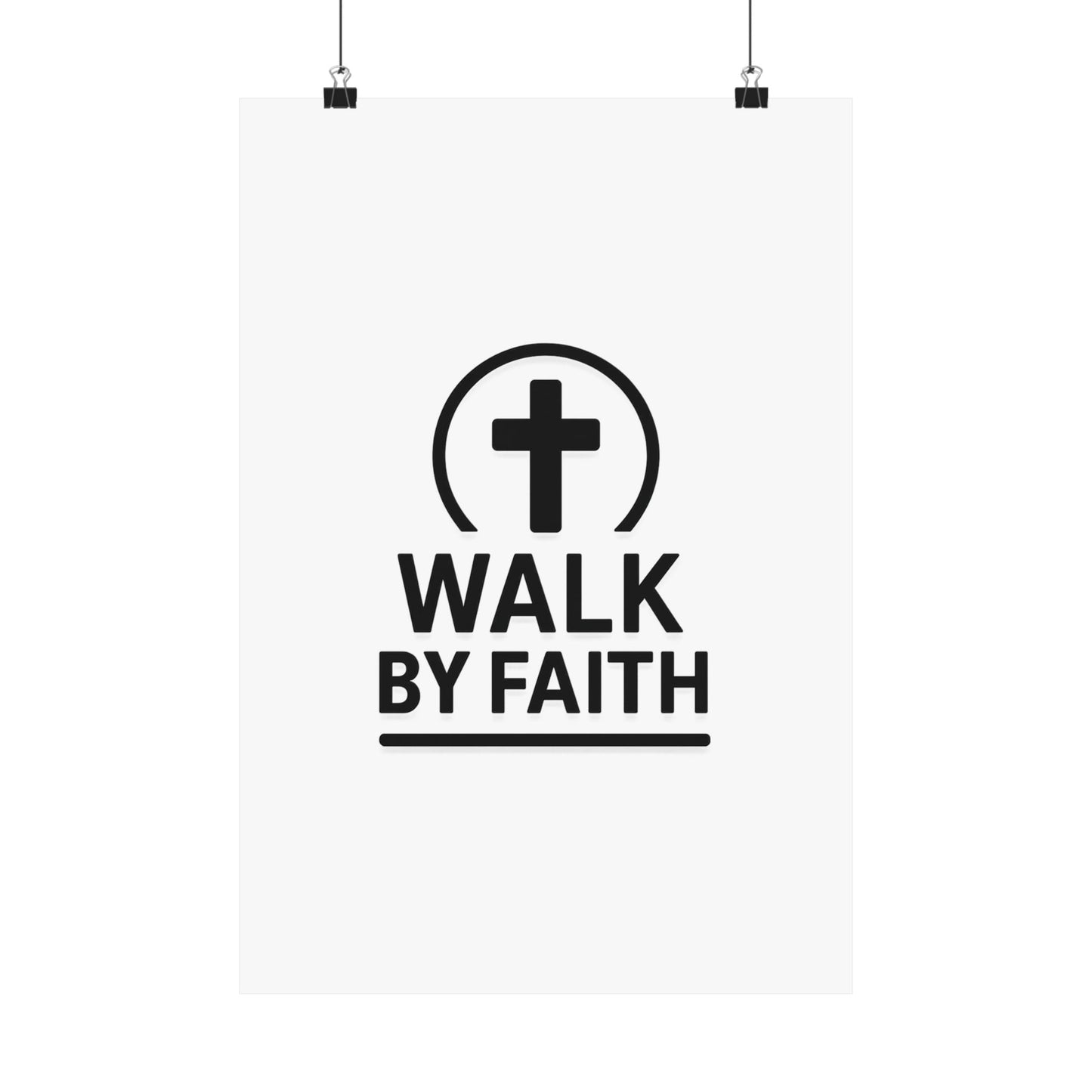 Modern Inspirational Scripture Matte Vertical Poster