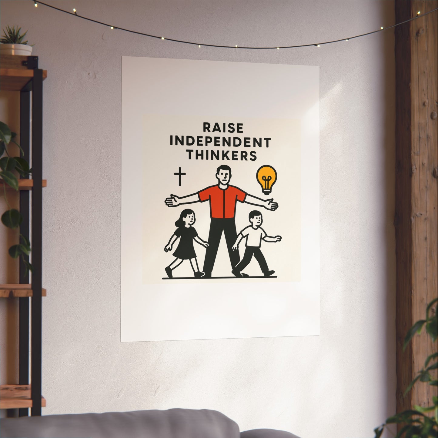 Empowering Homeschool Dads - Modern Minimalist Fine Art Poster