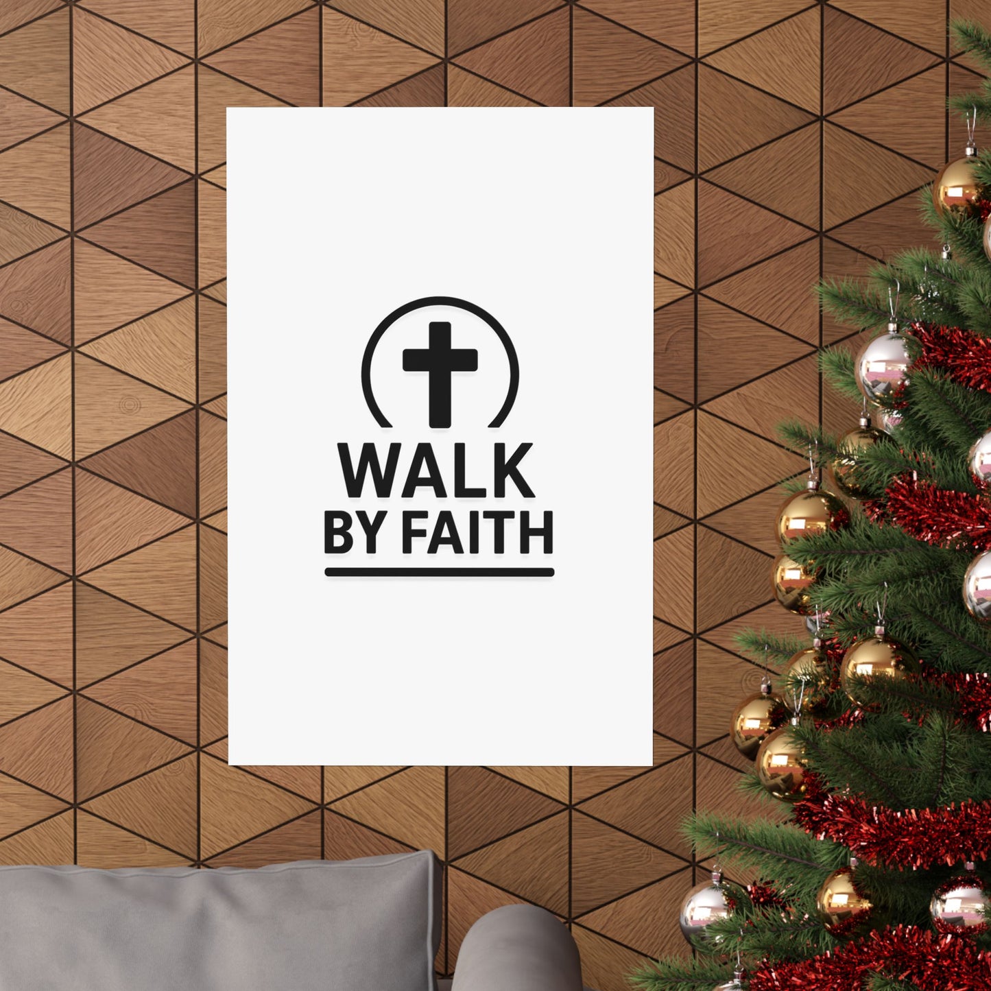 Modern Inspirational Scripture Matte Vertical Poster