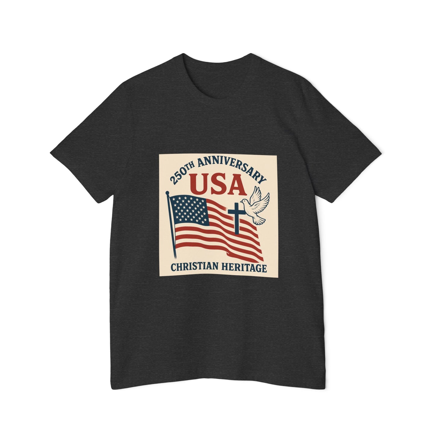 USA 250th Anniversary Vintage Unisex T-Shirt - Christian Heritage Edition