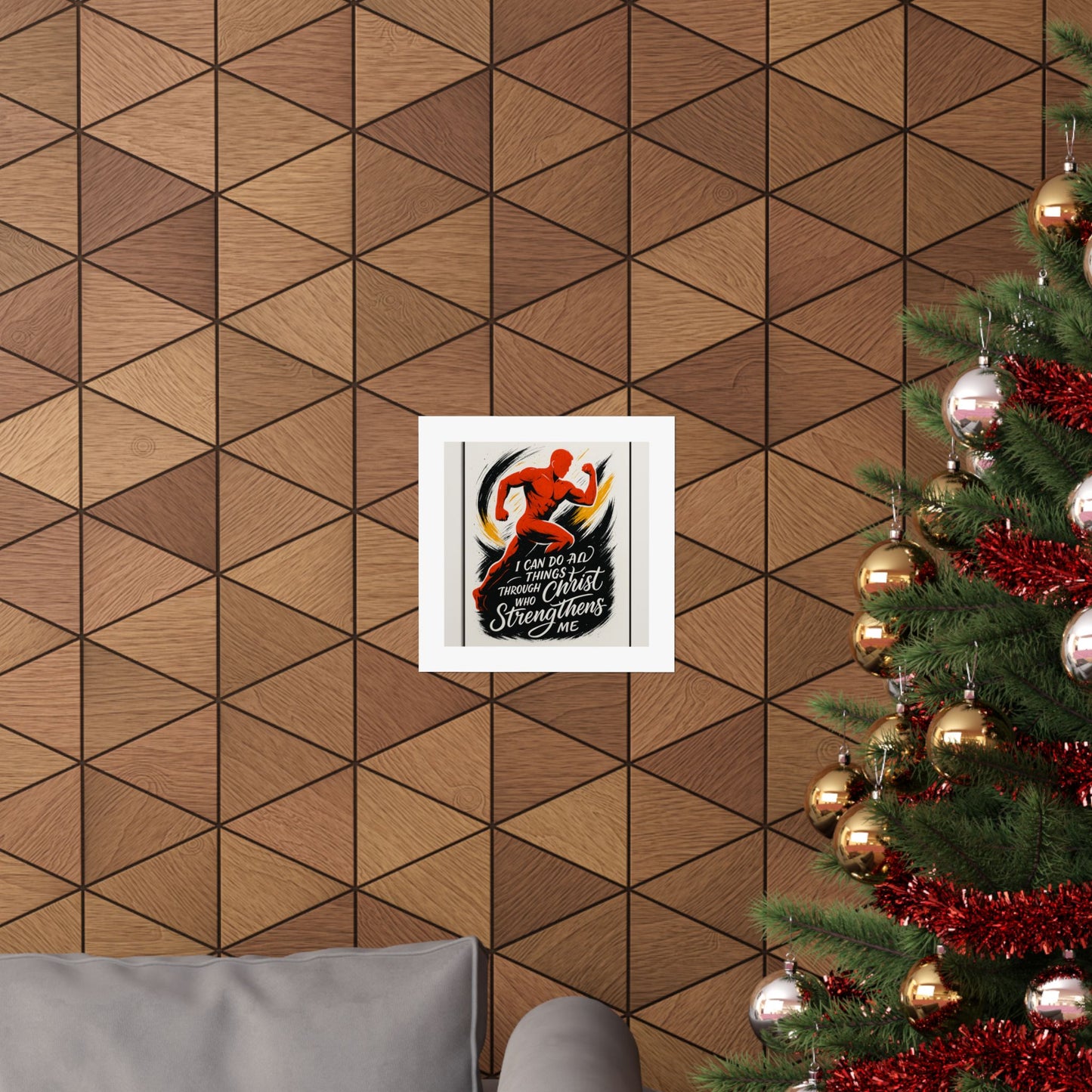 Faith-Fueled Fitness Inspiration Matte Vertical Poster