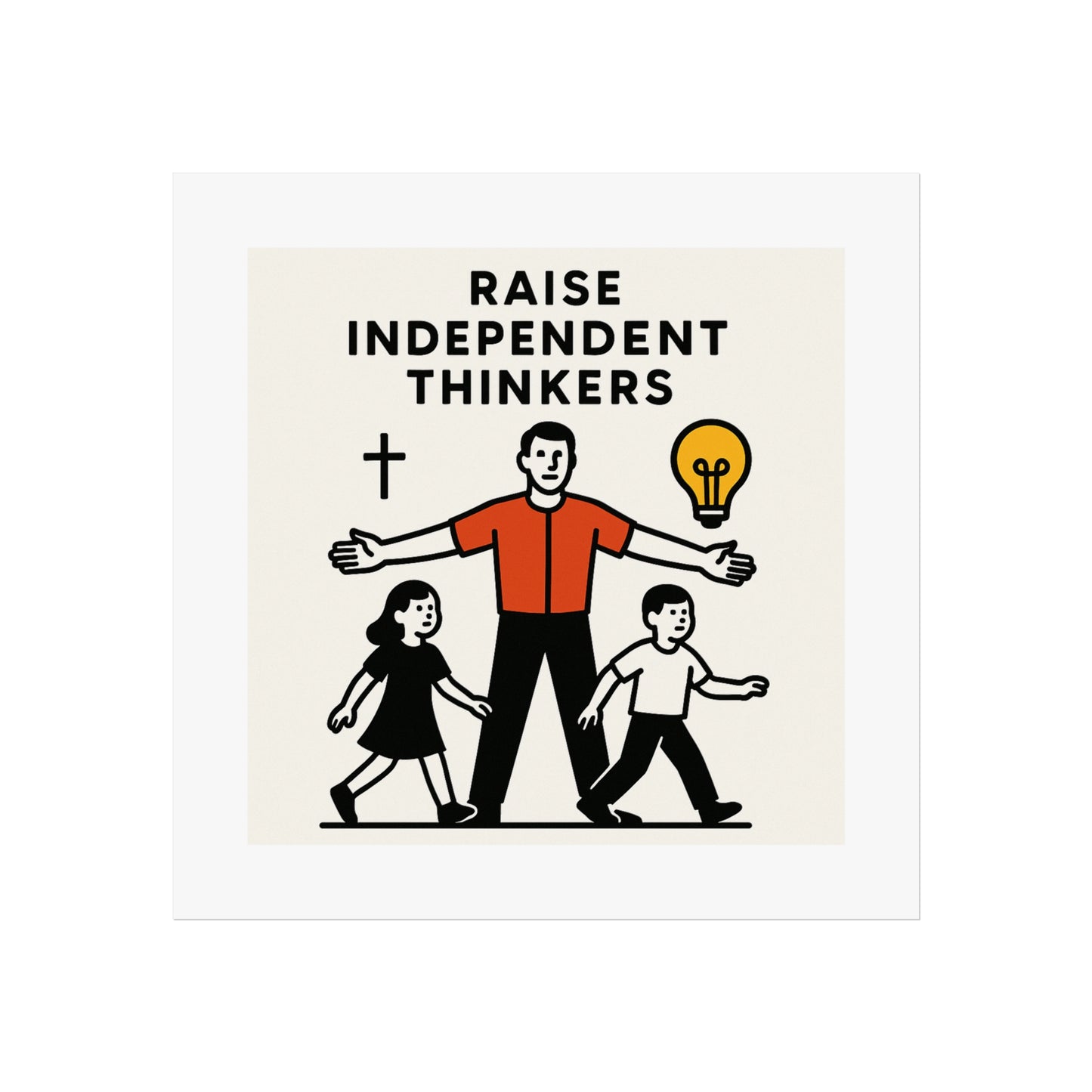 Empowering Homeschool Dads - Modern Minimalist Fine Art Poster