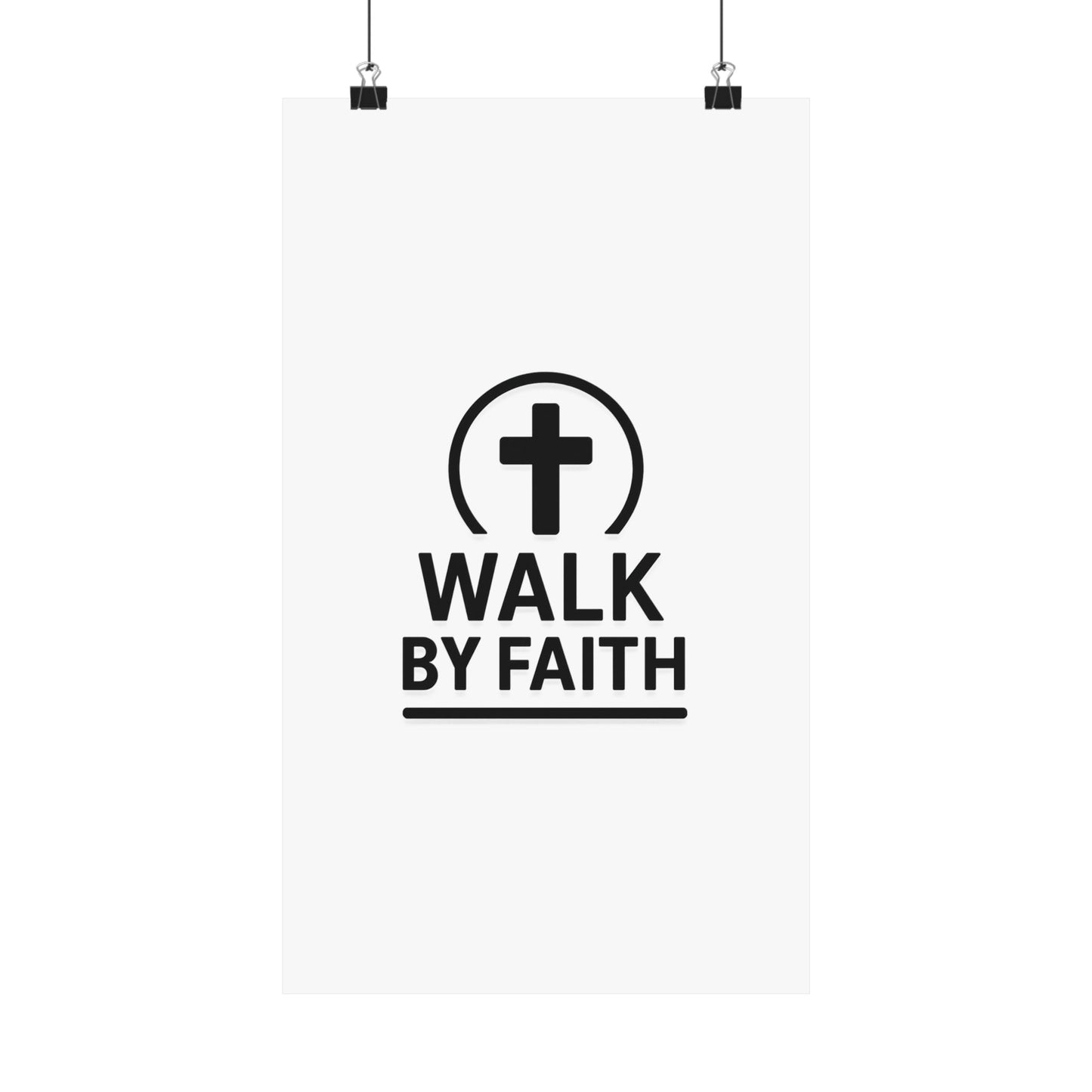 Modern Inspirational Scripture Matte Vertical Poster