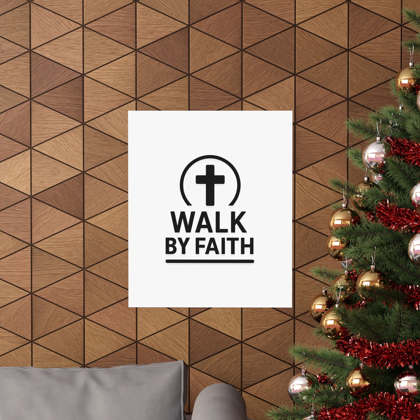 Modern Inspirational Scripture Matte Vertical Poster