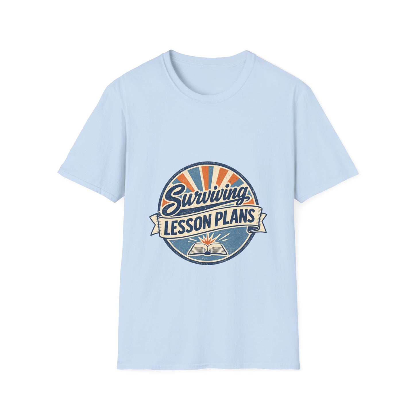 Homeschool Dad “Surviving Lesson Plans” Badge Tee — Father's Day Gift