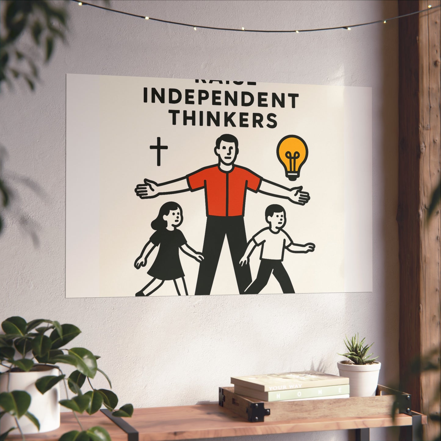 Empowering Homeschool Dads - Modern Minimalist Fine Art Poster