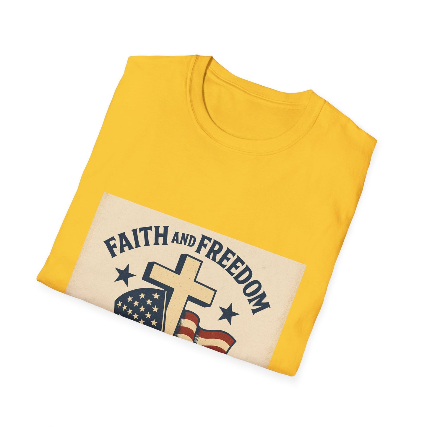 Faith & Freedom 250th Anniversary Vintage Patriotic T-Shirt