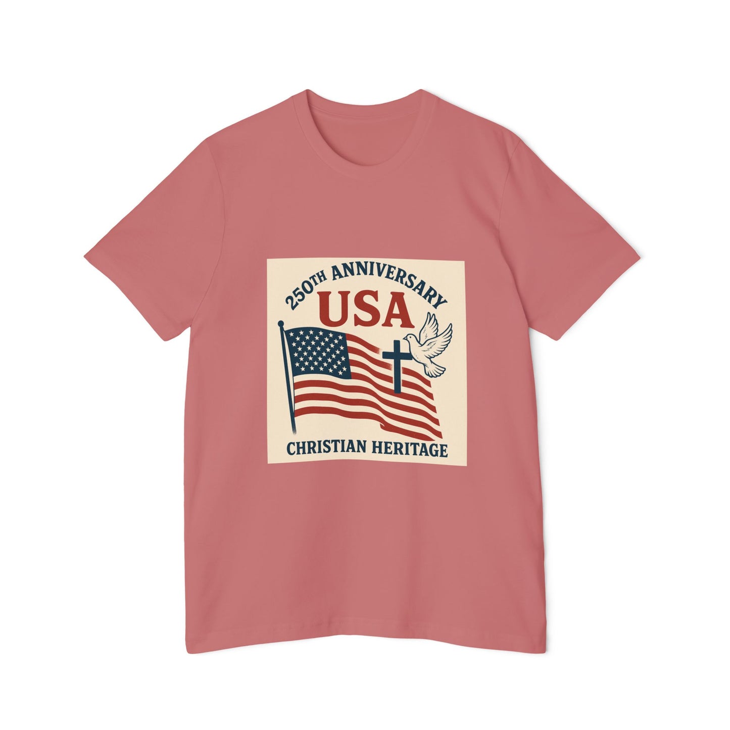 USA 250th Anniversary Vintage Unisex T-Shirt - Christian Heritage Edition
