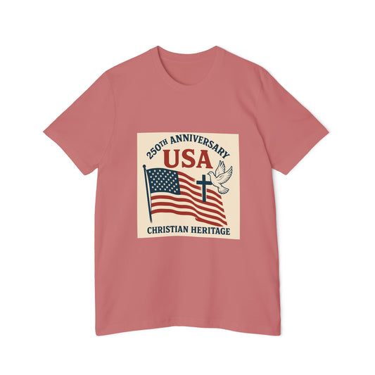 USA 250th Anniversary Vintage Unisex T-Shirt - Christian Heritage Edition