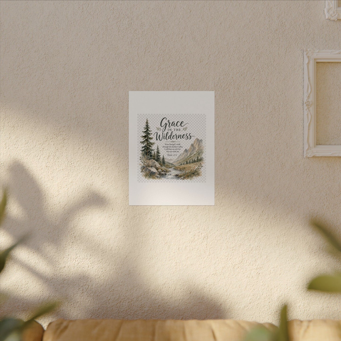 Grace in the Wilderness — Psalm-Inspired Watercolor Printable (8x10, 11x14)