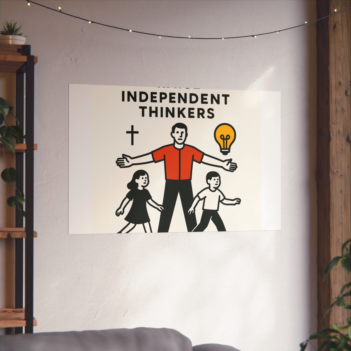 Empowering Homeschool Dads - Modern Minimalist Fine Art Poster